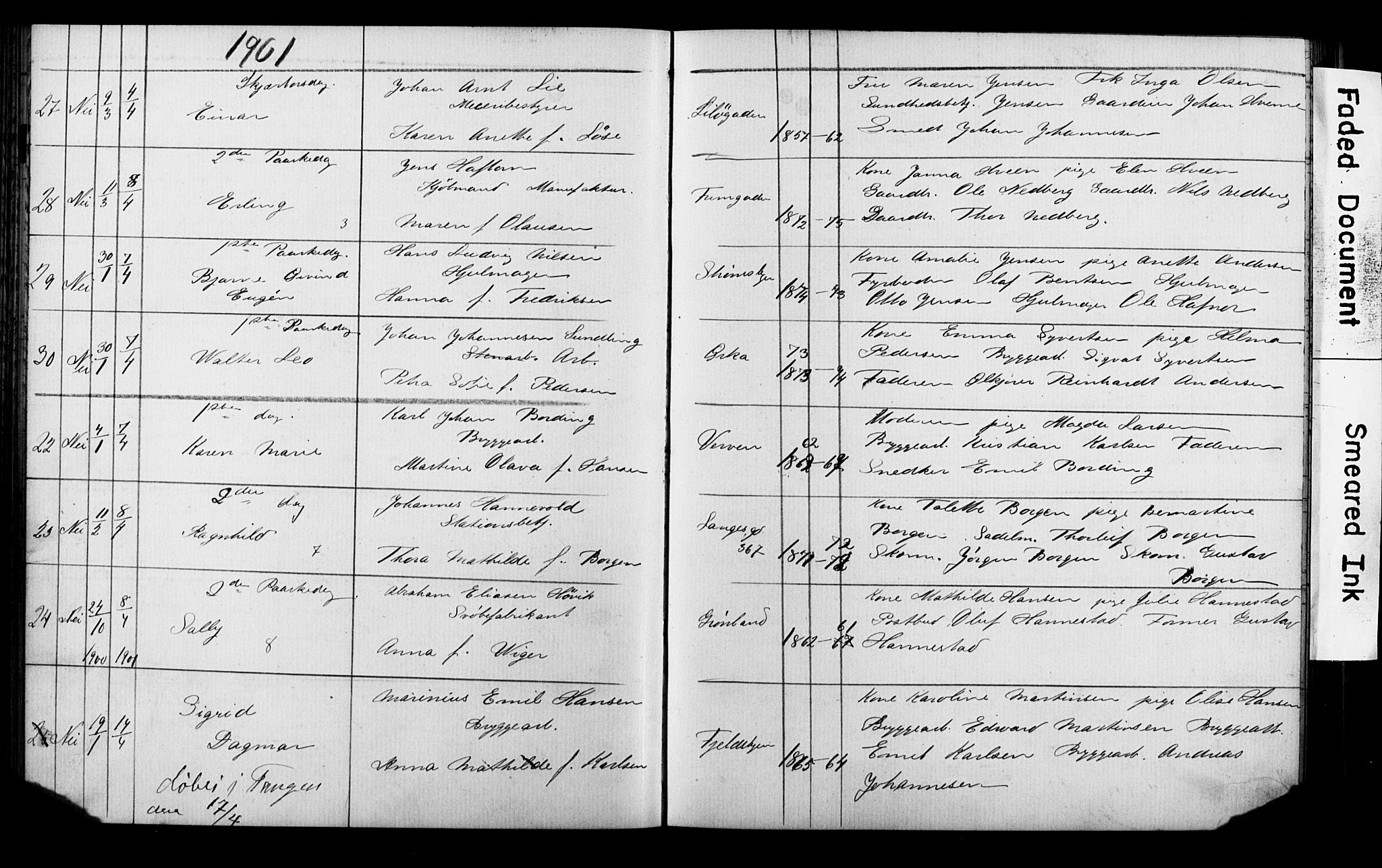 Strømsø kirkebøker, AV/SAKO-A-246/Y/Ya/L0005: Parish register draft no. I 5, 1897-1903