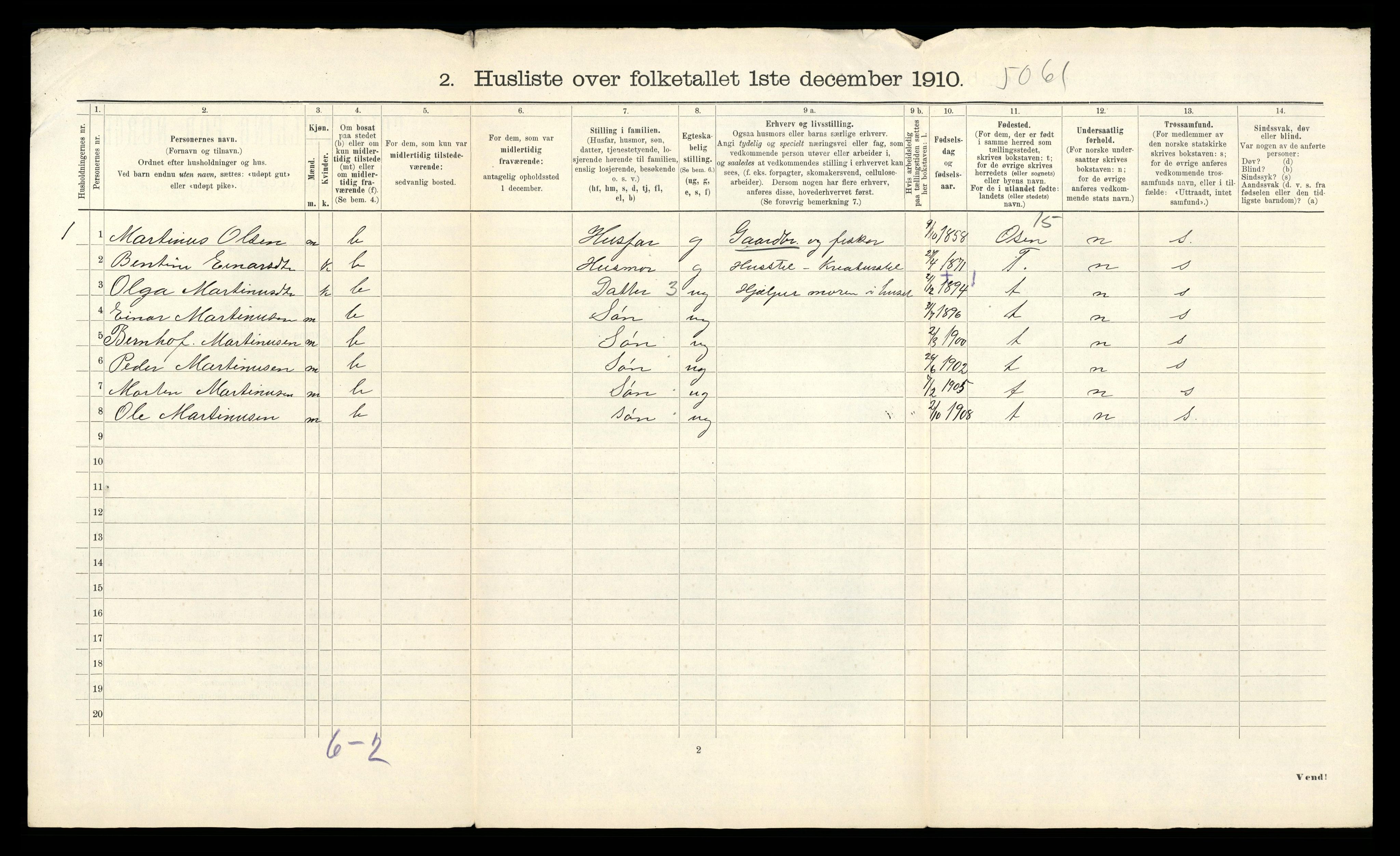 RA, 1910 census for Roan, 1910, p. 31