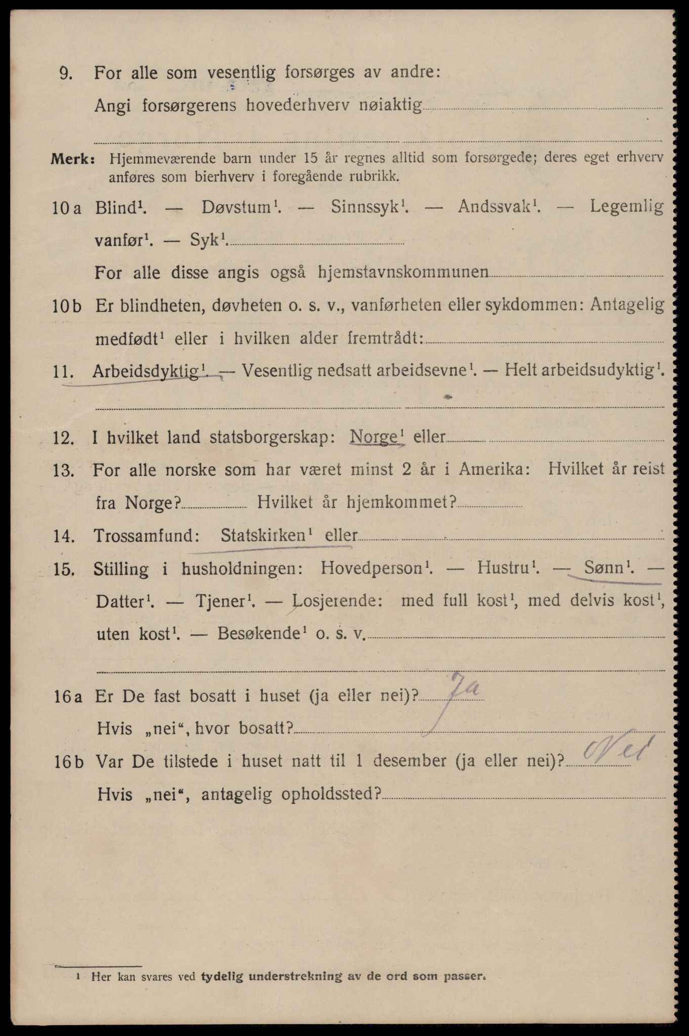 SAT, 1920 census for Trondheim, 1920, p. 106475