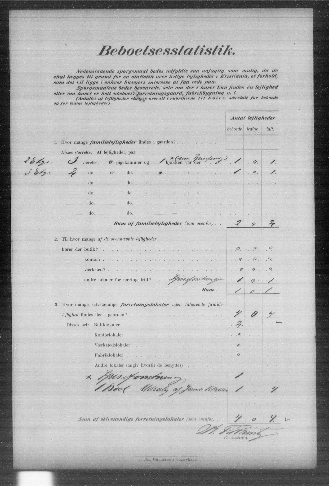 OBA, Municipal Census 1903 for Kristiania, 1903, p. 24619