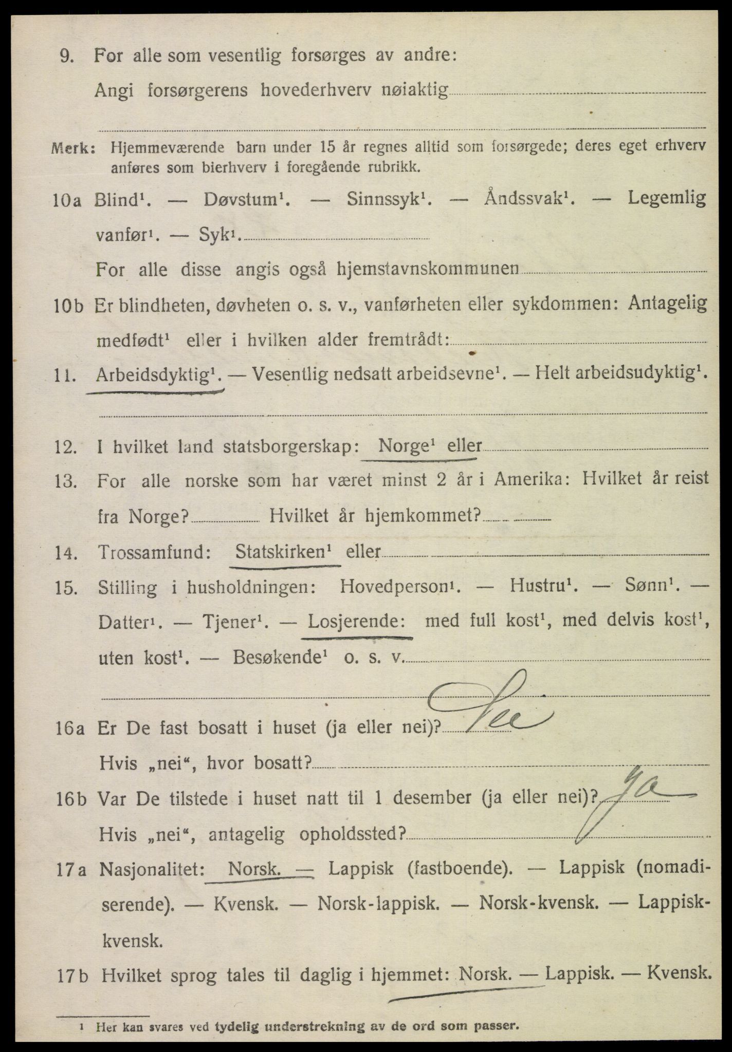 SAT, 1920 census for Otterøy, 1920, p. 1352