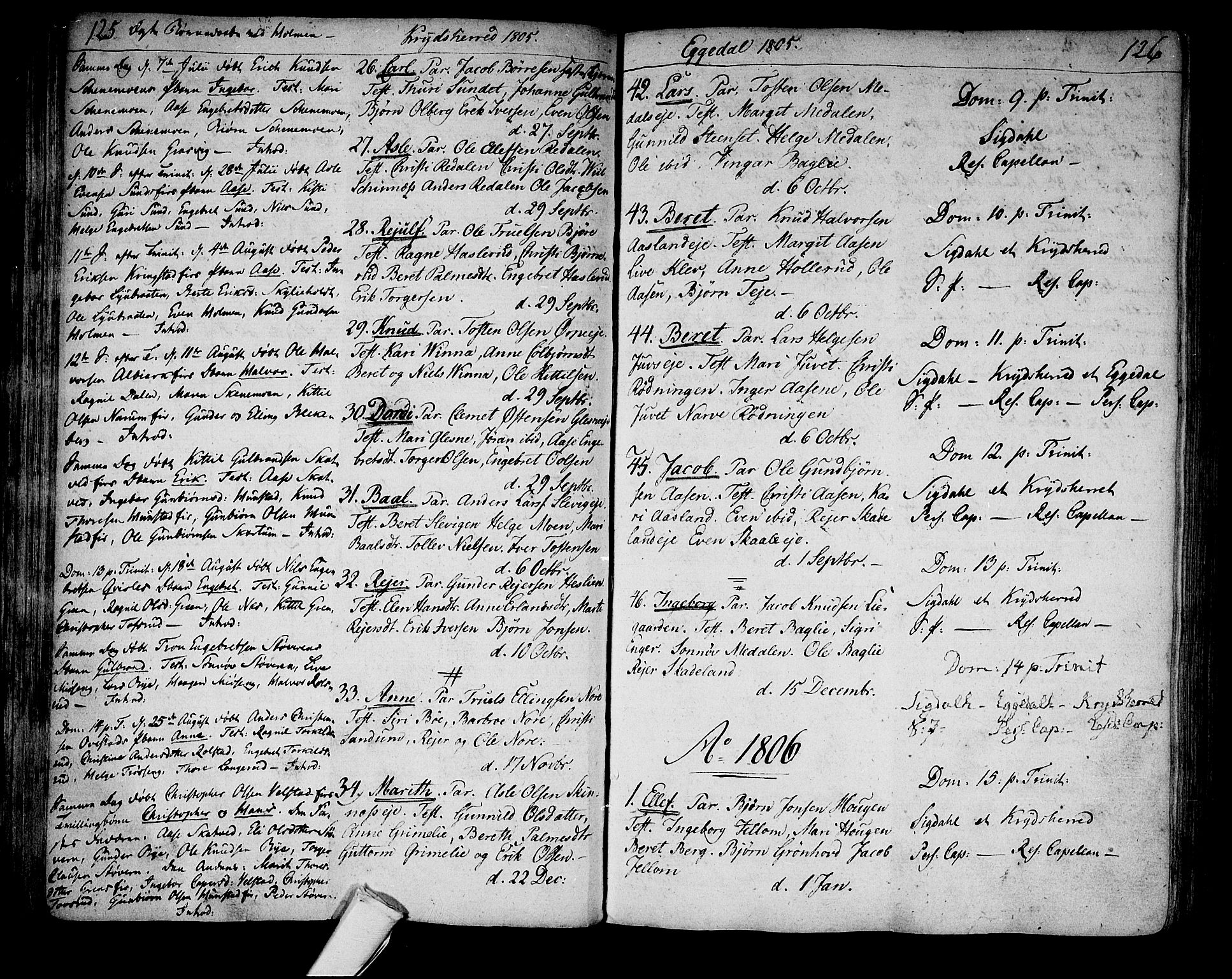 Sigdal kirkebøker, SAKO/A-245/F/Fa/L0003: Parish register (official) no. I 3, 1793-1811, p. 125-126