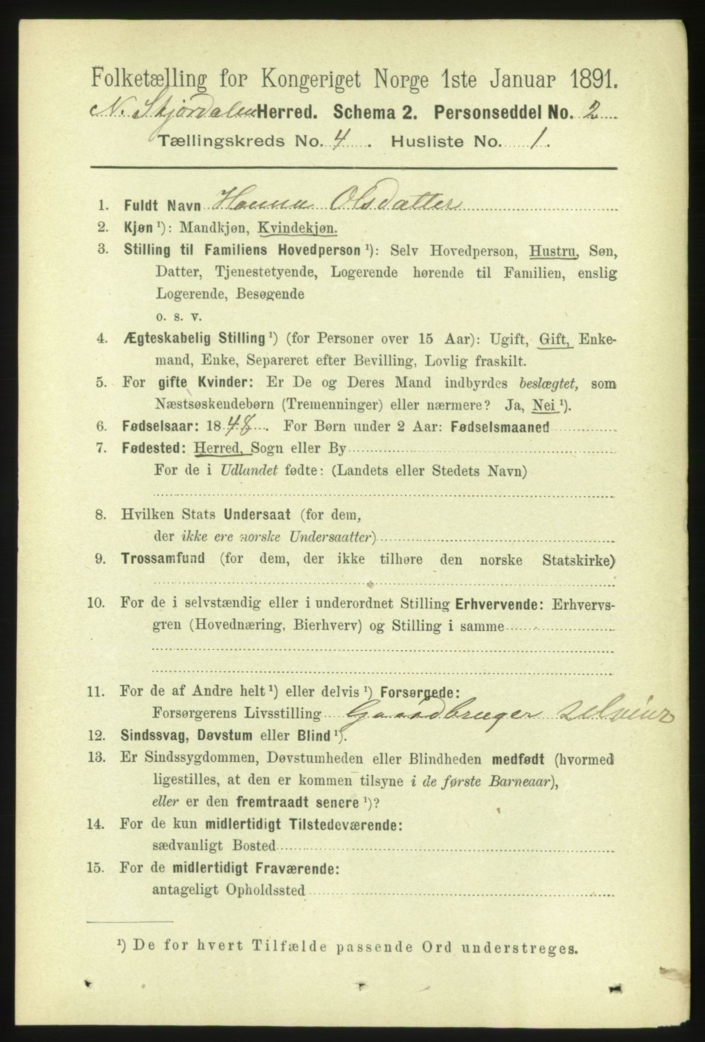 RA, 1891 census for 1714 Nedre Stjørdal, 1891, p. 1631