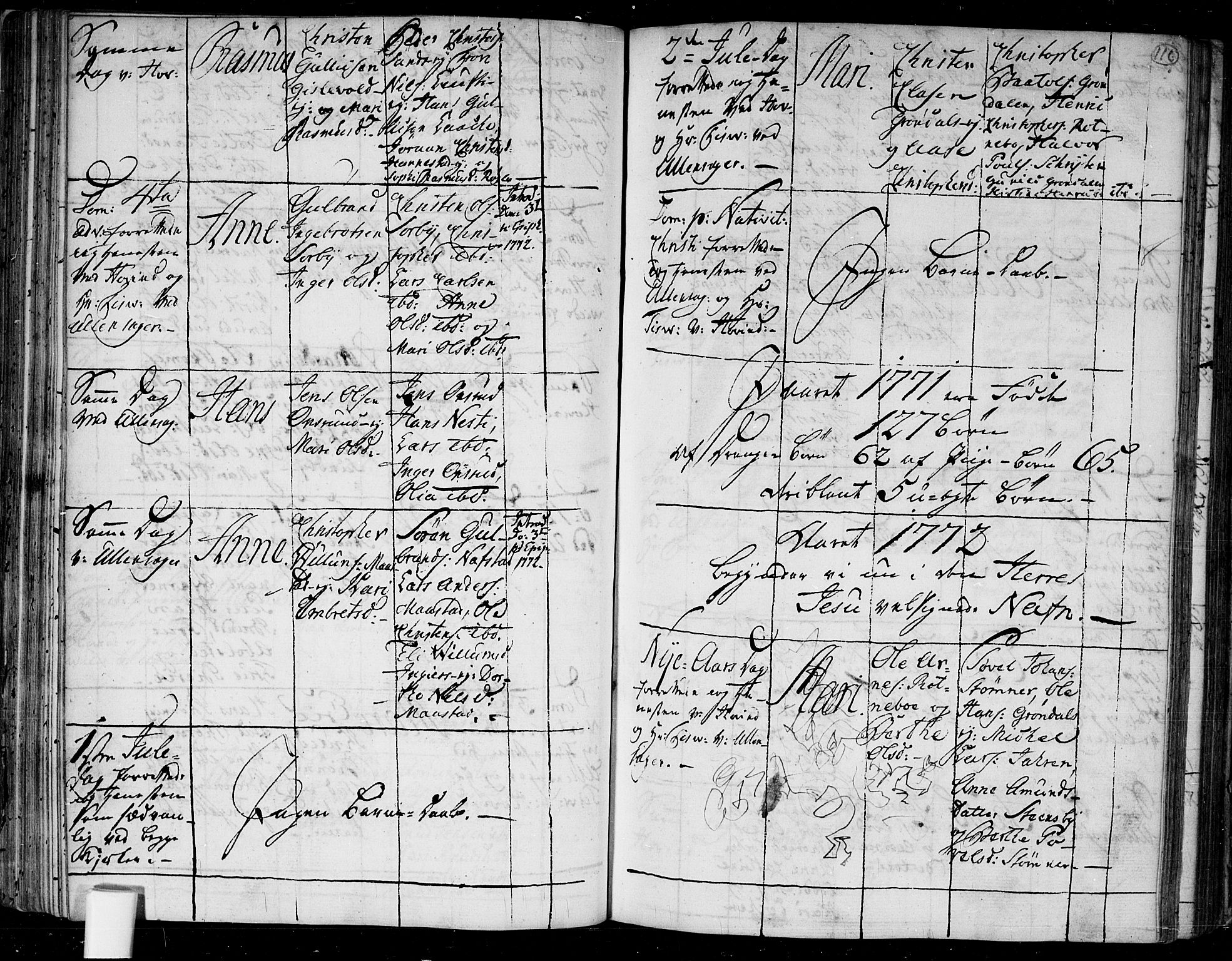 Ullensaker prestekontor Kirkebøker, SAO/A-10236a/F/Fa/L0006: Parish register (official) no. I 6, 1762-1785, p. 116