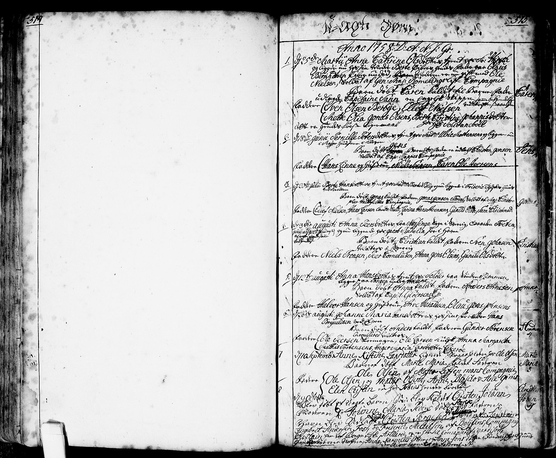 Halden prestekontor Kirkebøker, SAO/A-10909/F/Fa/L0001: Parish register (official) no. I 1, 1758-1791, p. 514-515