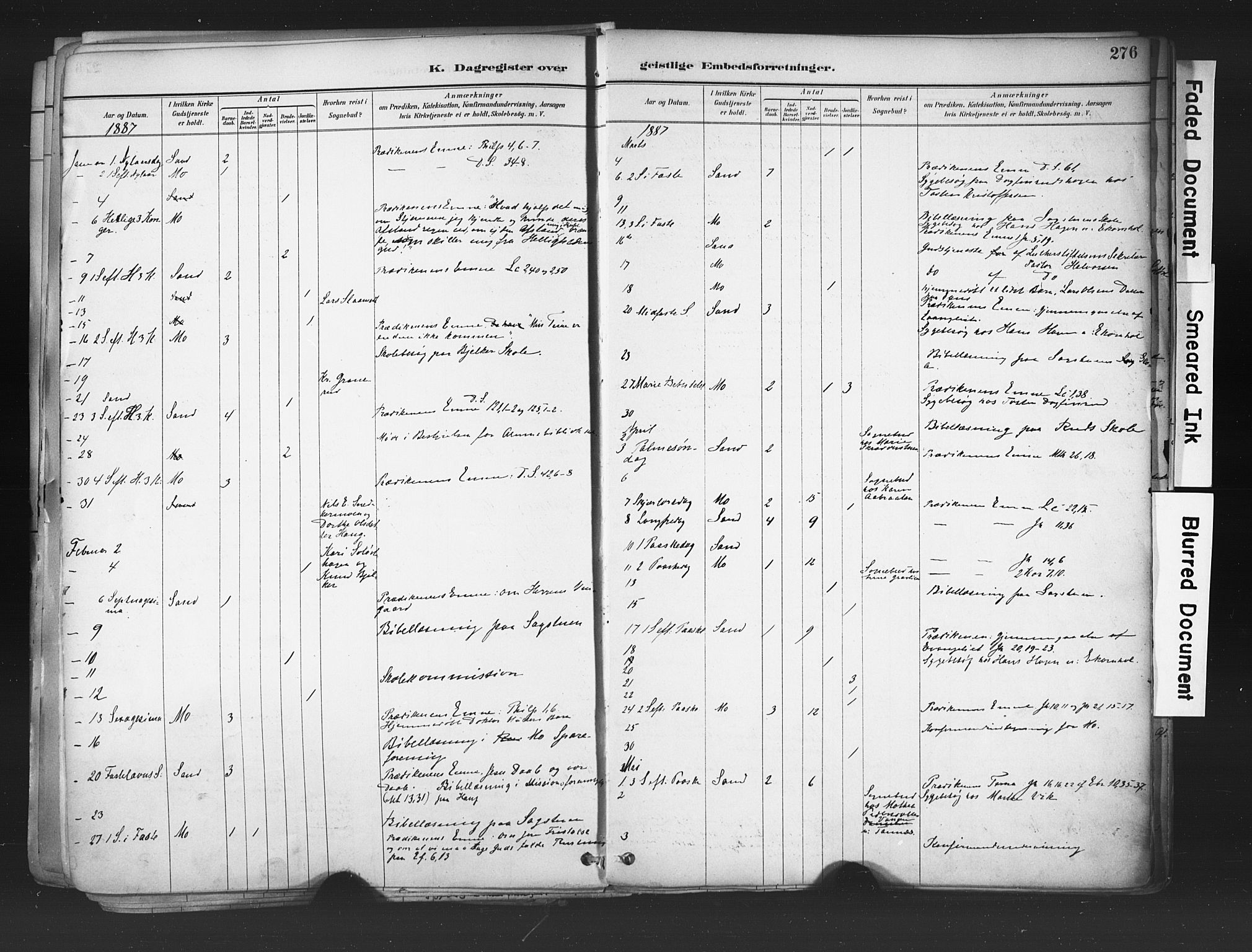 Nord-Odal prestekontor, AV/SAH-PREST-032/H/Ha/Haa/L0006: Parish register (official) no. 6, 1886-1901, p. 276