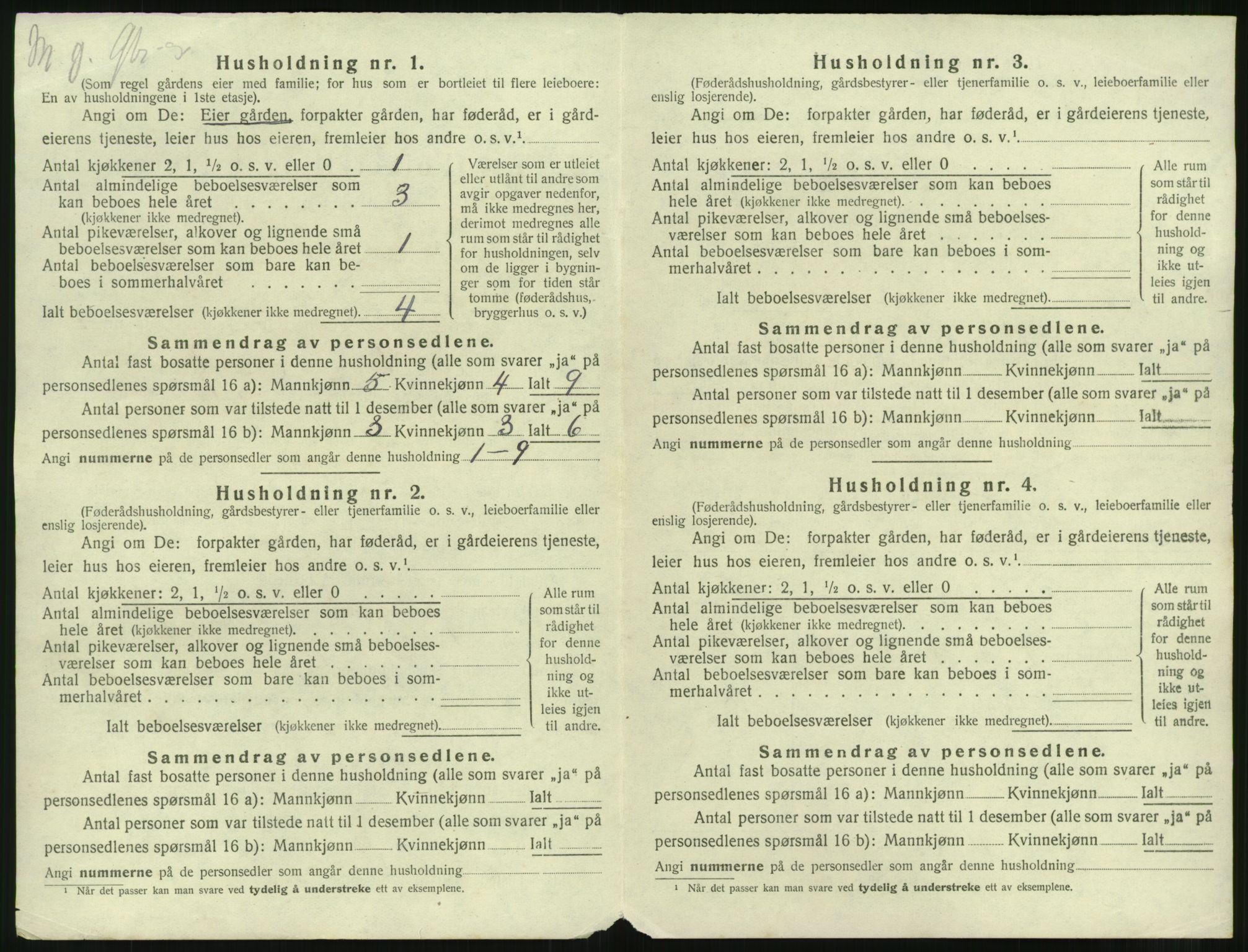 SAST, 1920 census for Sand, 1920, p. 38