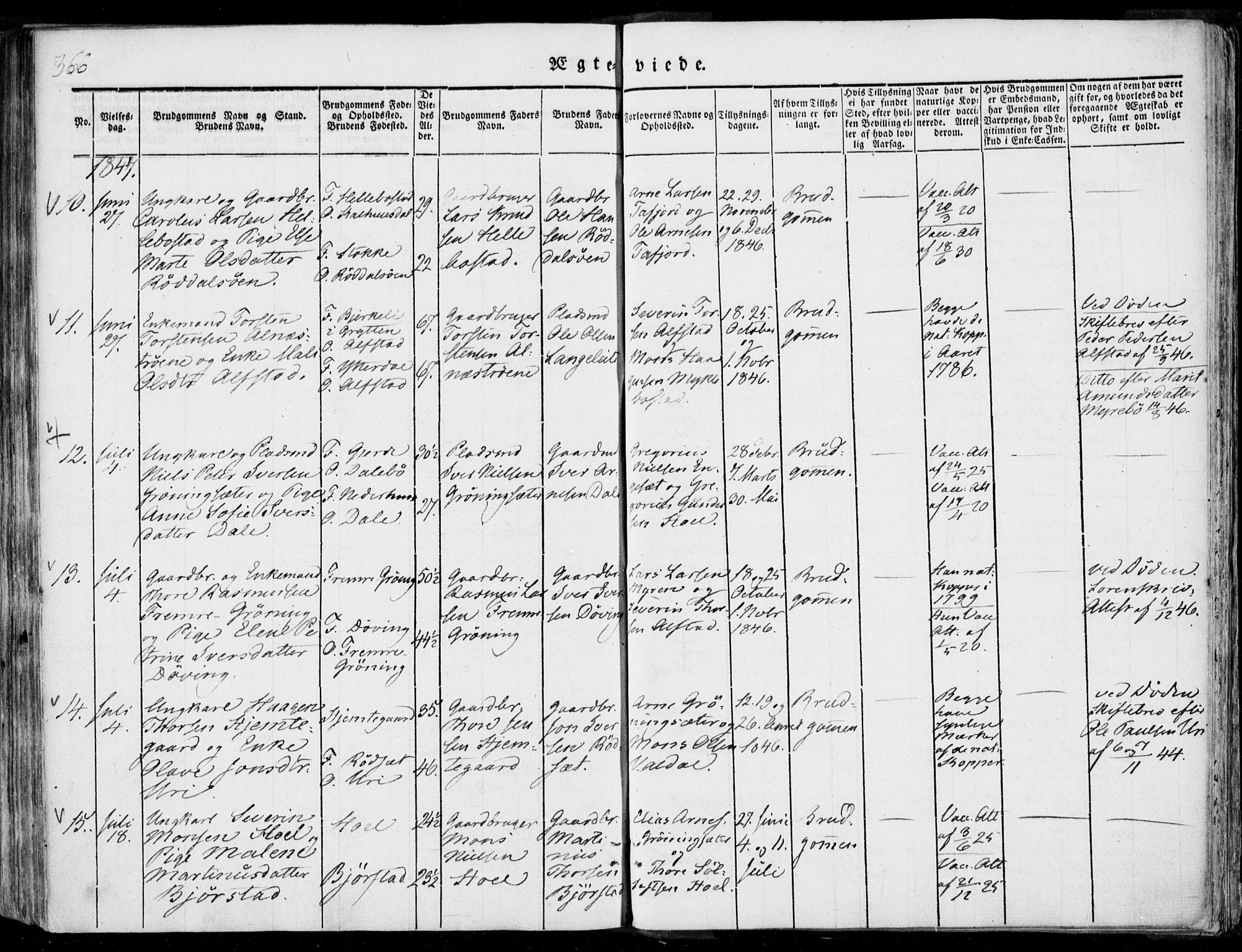 Ministerialprotokoller, klokkerbøker og fødselsregistre - Møre og Romsdal, SAT/A-1454/519/L0248: Parish register (official) no. 519A07, 1829-1860, p. 366