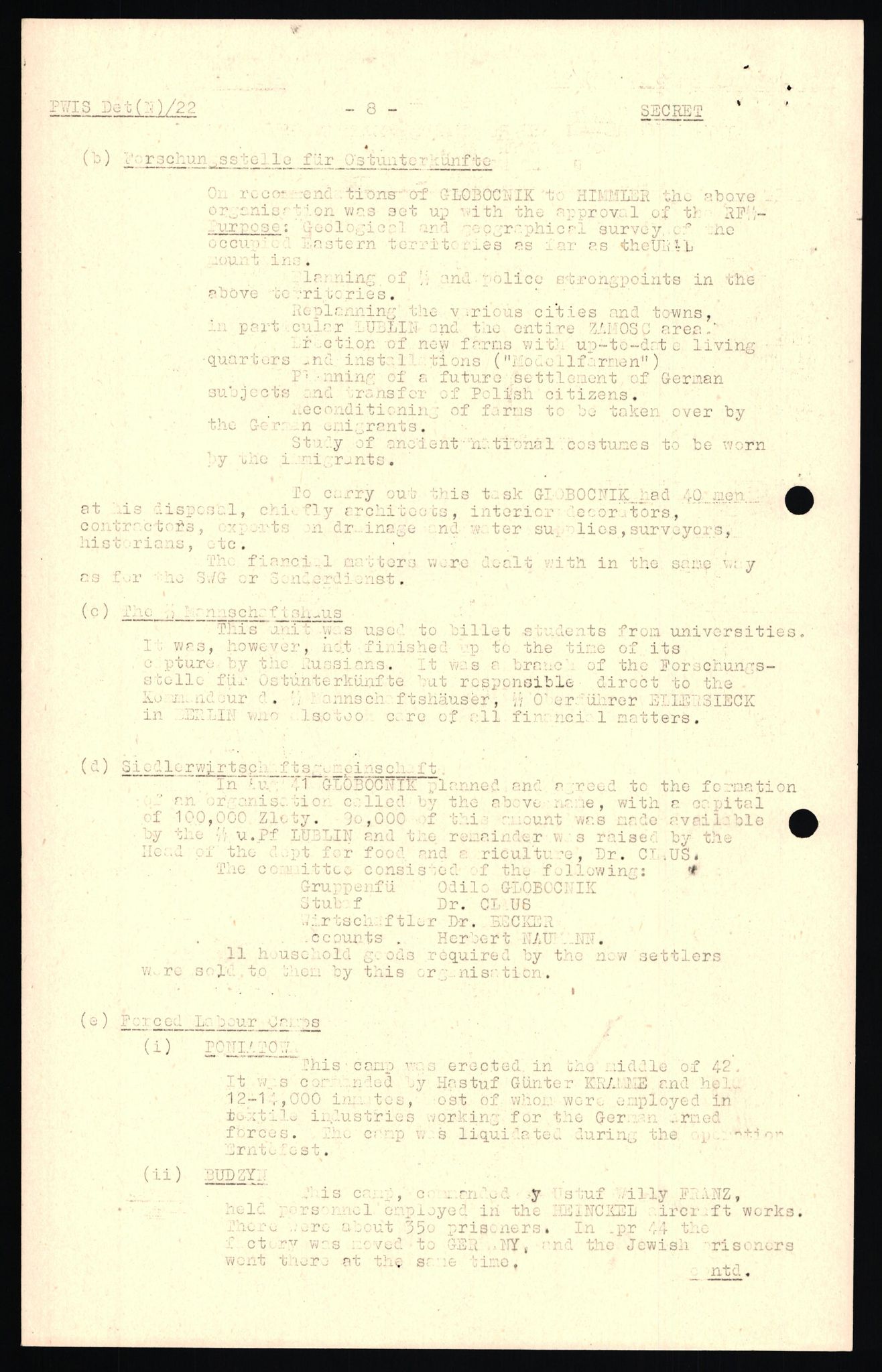 Forsvaret, Forsvarets overkommando II, AV/RA-RAFA-3915/D/Db/L0024: CI Questionaires. Tyske okkupasjonsstyrker i Norge. Tyskere., 1945-1946, p. 451