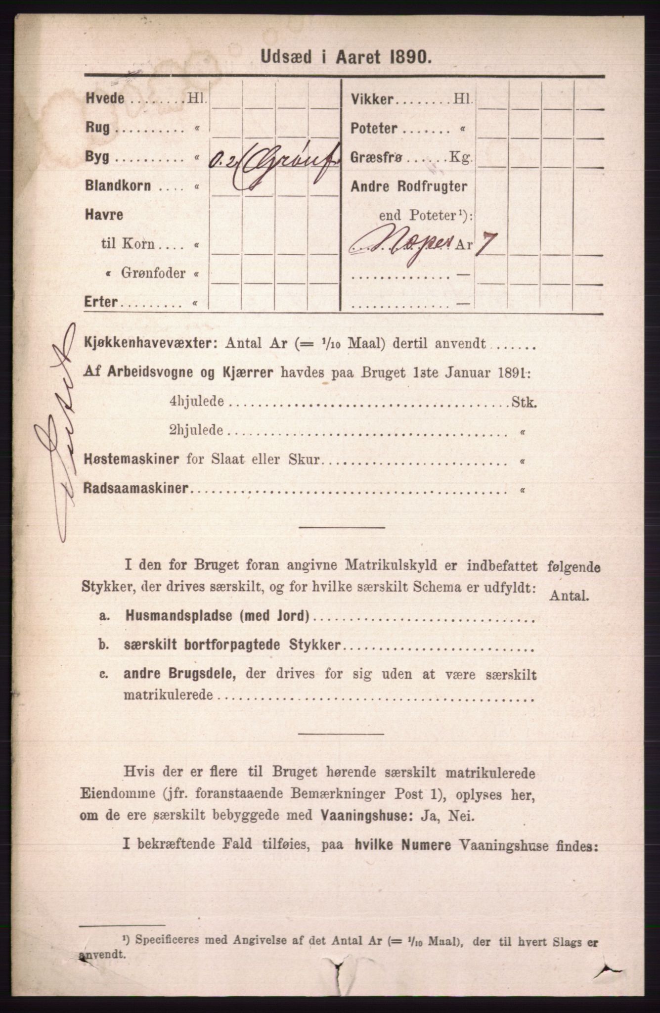 RA, 1891 census for 0438 Lille Elvedalen, 1891, p. 4979