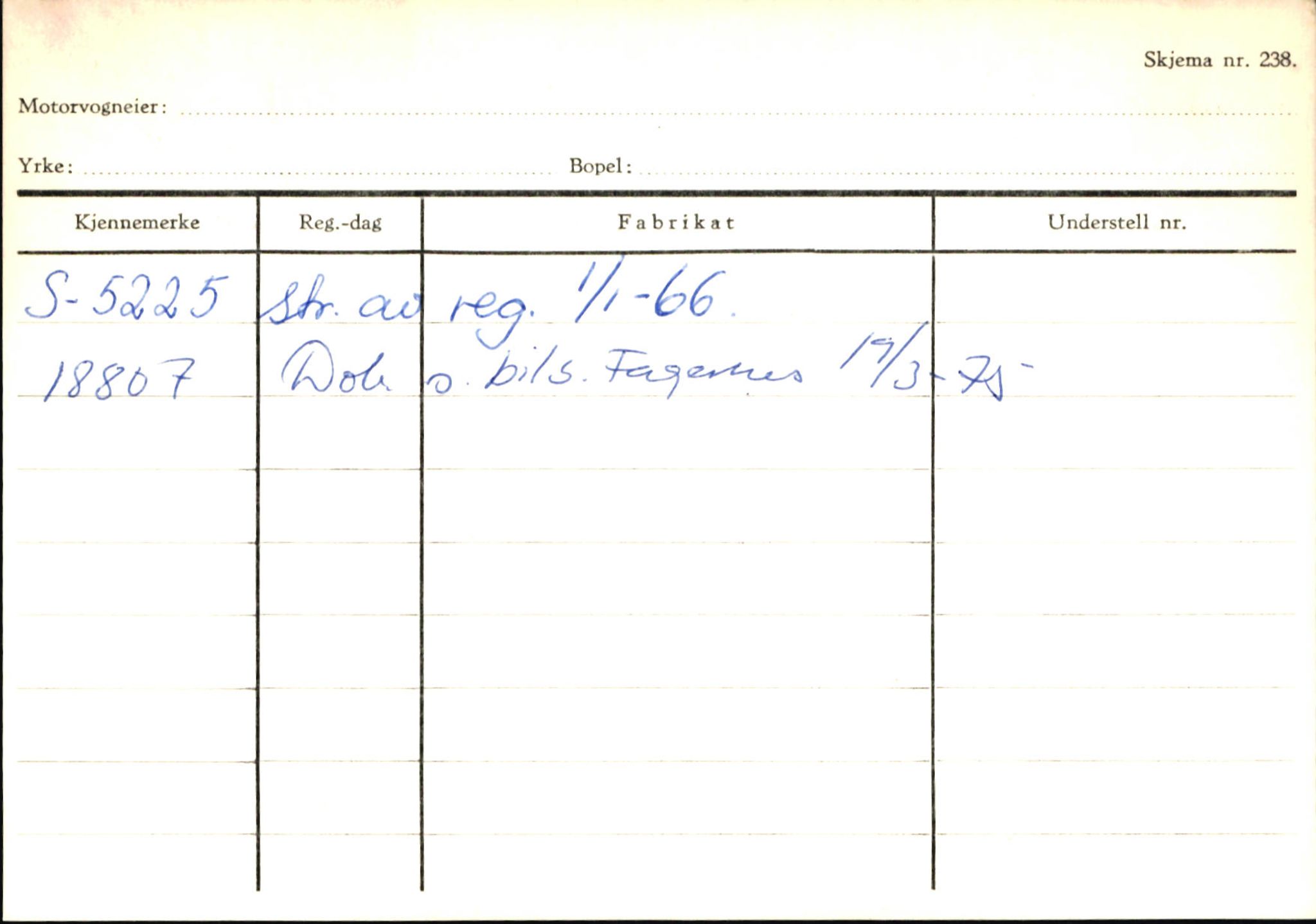 Statens vegvesen, Sogn og Fjordane vegkontor, AV/SAB-A-5301/4/F/L0145: Registerkort Vågsøy S-Å. Årdal I-P, 1945-1975, p. 2264