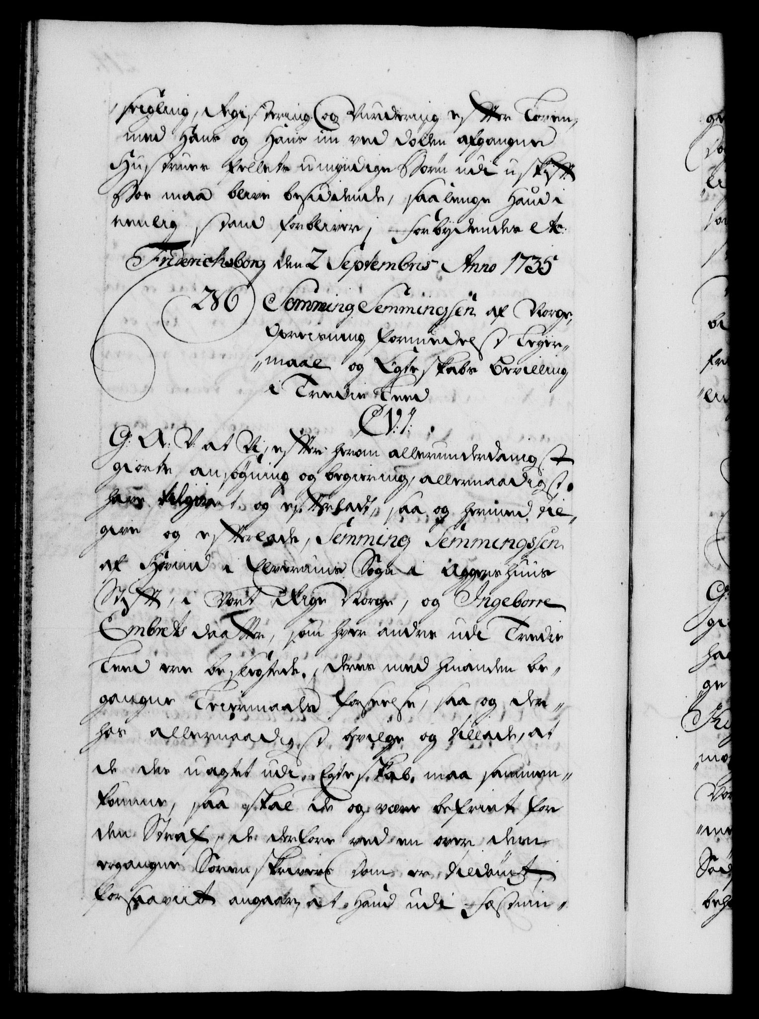 Danske Kanselli 1572-1799, AV/RA-EA-3023/F/Fc/Fca/Fcaa/L0029: Norske registre, 1735-1736, p. 214b