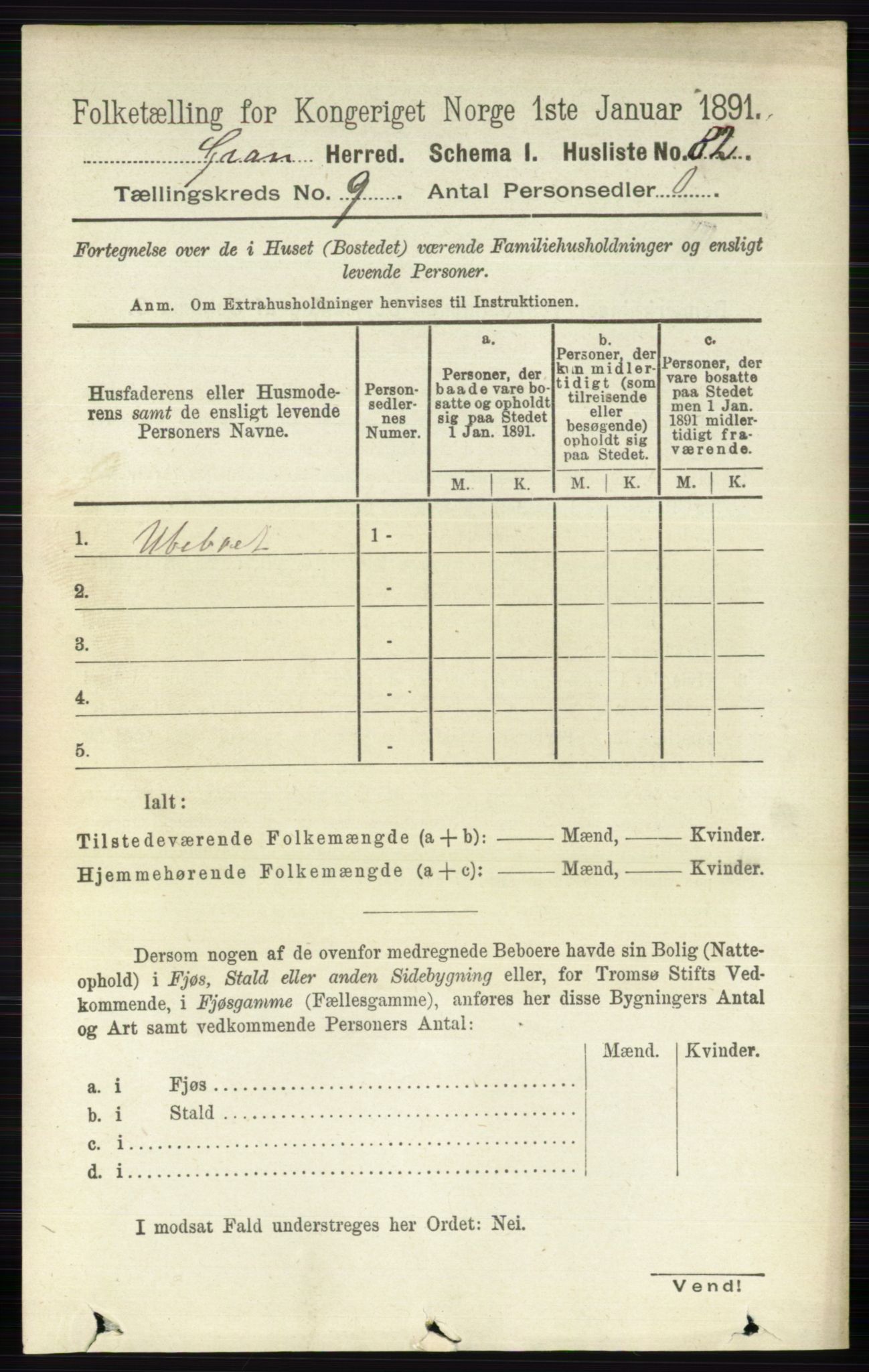 RA, 1891 census for 0534 Gran, 1891, p. 4135