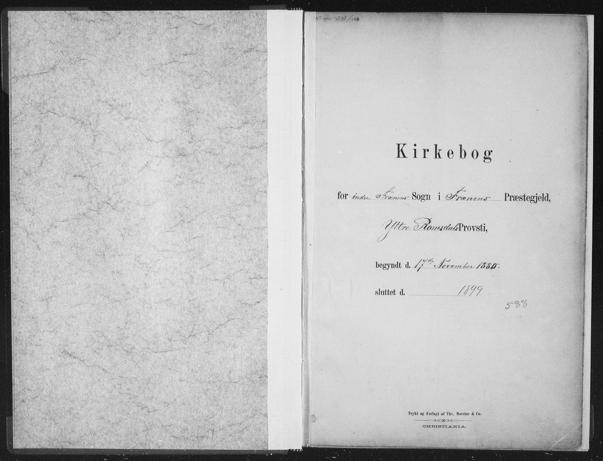 Ministerialprotokoller, klokkerbøker og fødselsregistre - Møre og Romsdal, AV/SAT-A-1454/564/L0740: Parish register (official) no. 564A01, 1880-1899