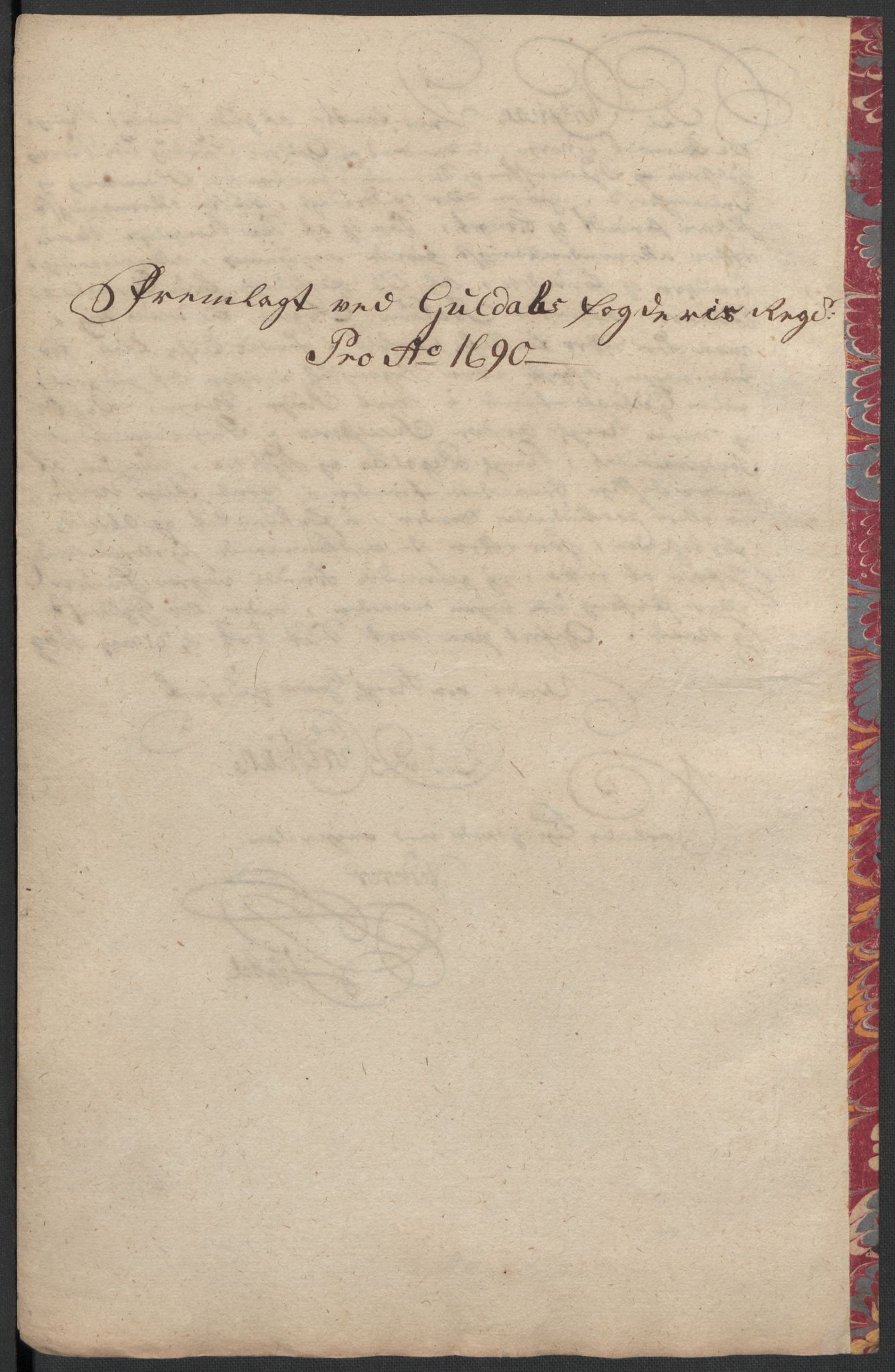 Rentekammeret inntil 1814, Reviderte regnskaper, Fogderegnskap, AV/RA-EA-4092/R59/L3940: Fogderegnskap Gauldal, 1689-1690, p. 358