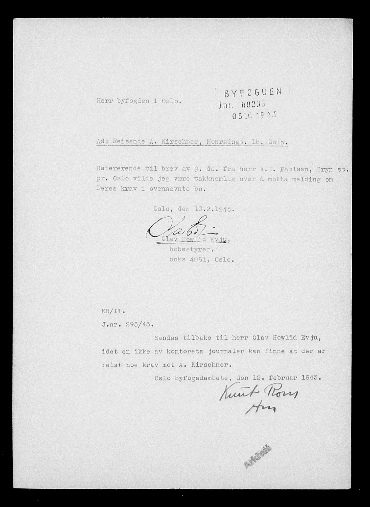 Justisdepartementet, Tilbakeføringskontoret for inndratte formuer, AV/RA-S-1564/H/Hc/Hcc/L0951: --, 1945-1947, p. 446