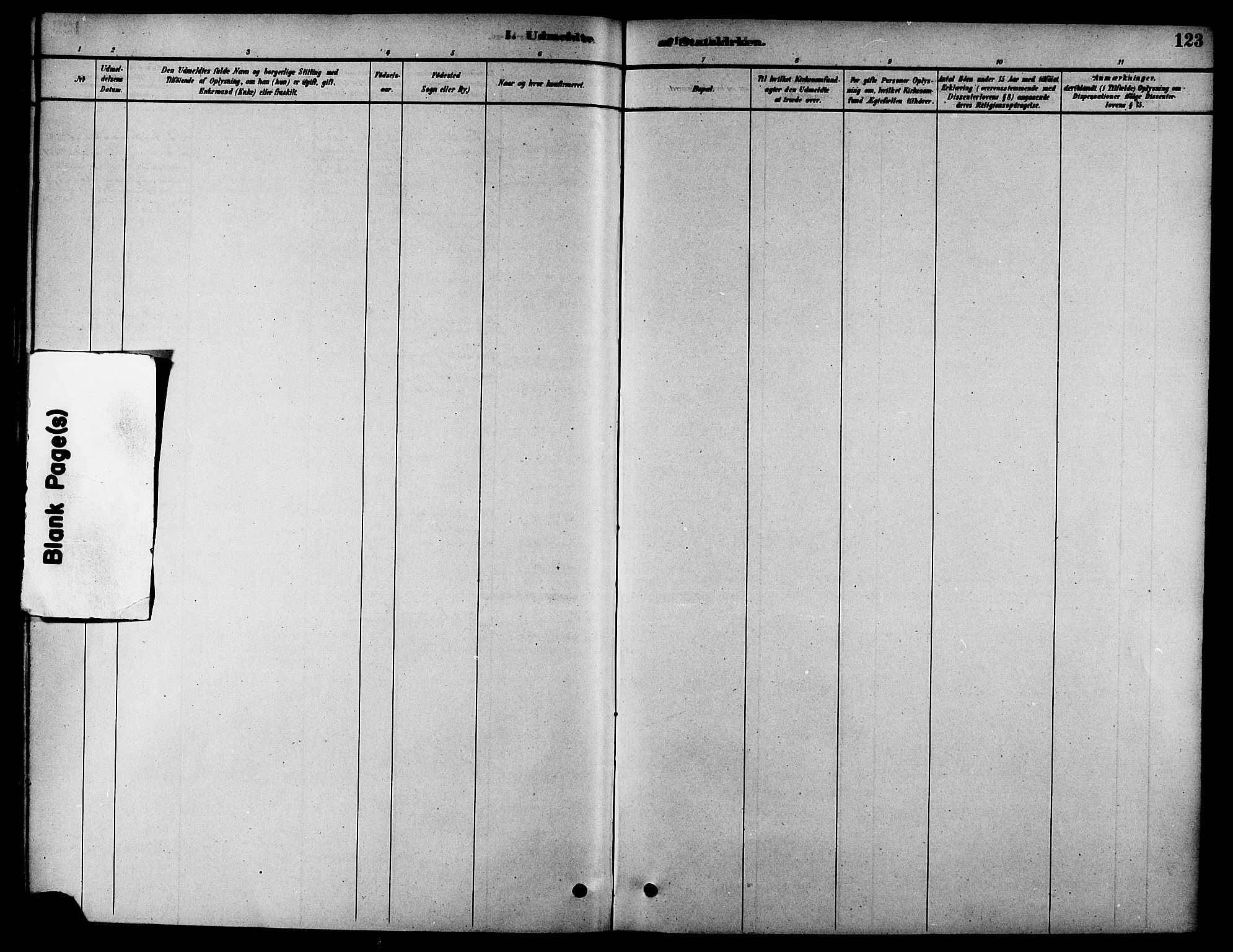 Ministerialprotokoller, klokkerbøker og fødselsregistre - Nordland, AV/SAT-A-1459/826/L0379: Parish register (official) no. 826A02, 1878-1895, p. 123