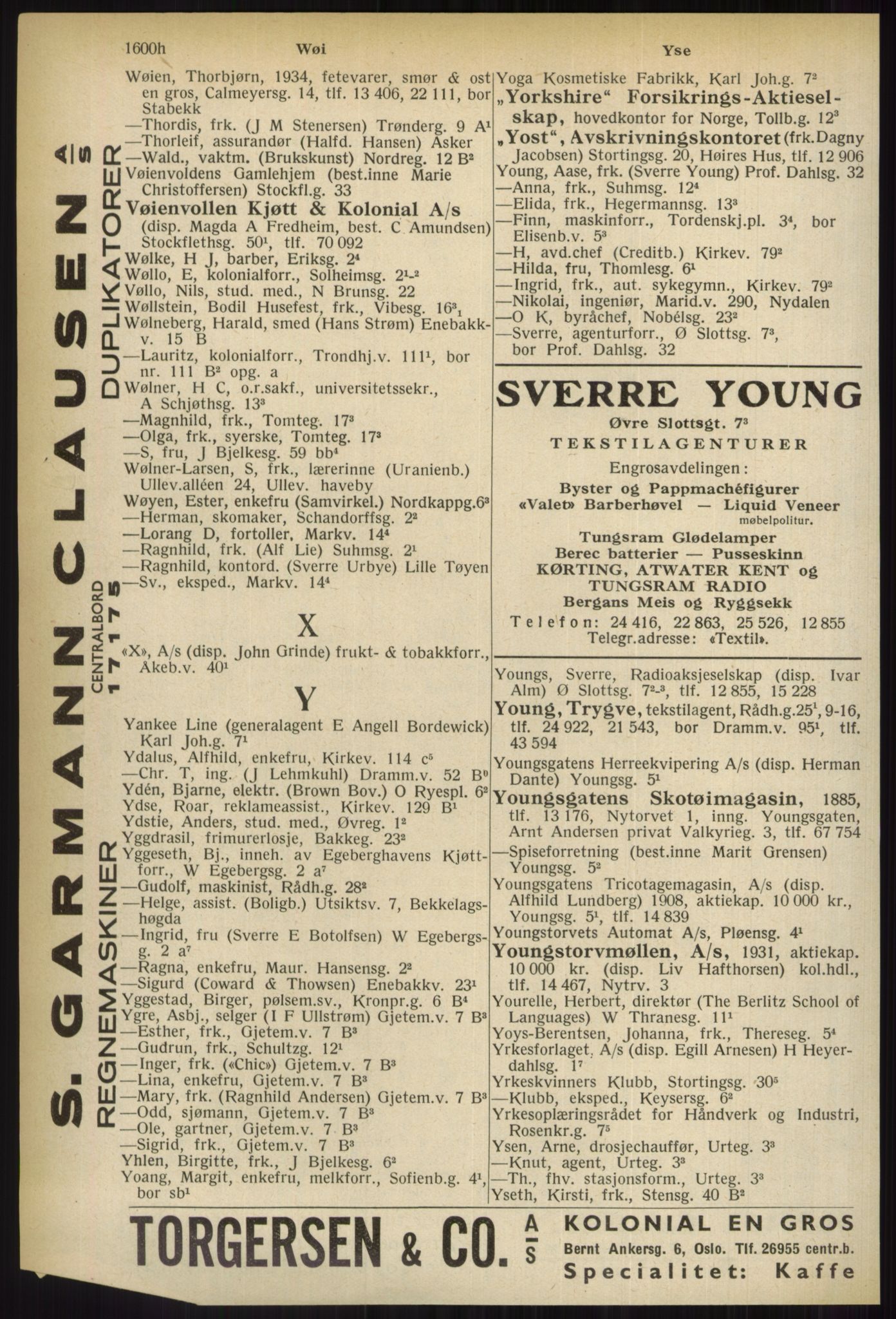 Kristiania/Oslo adressebok, PUBL/-, 1937, p. 1600