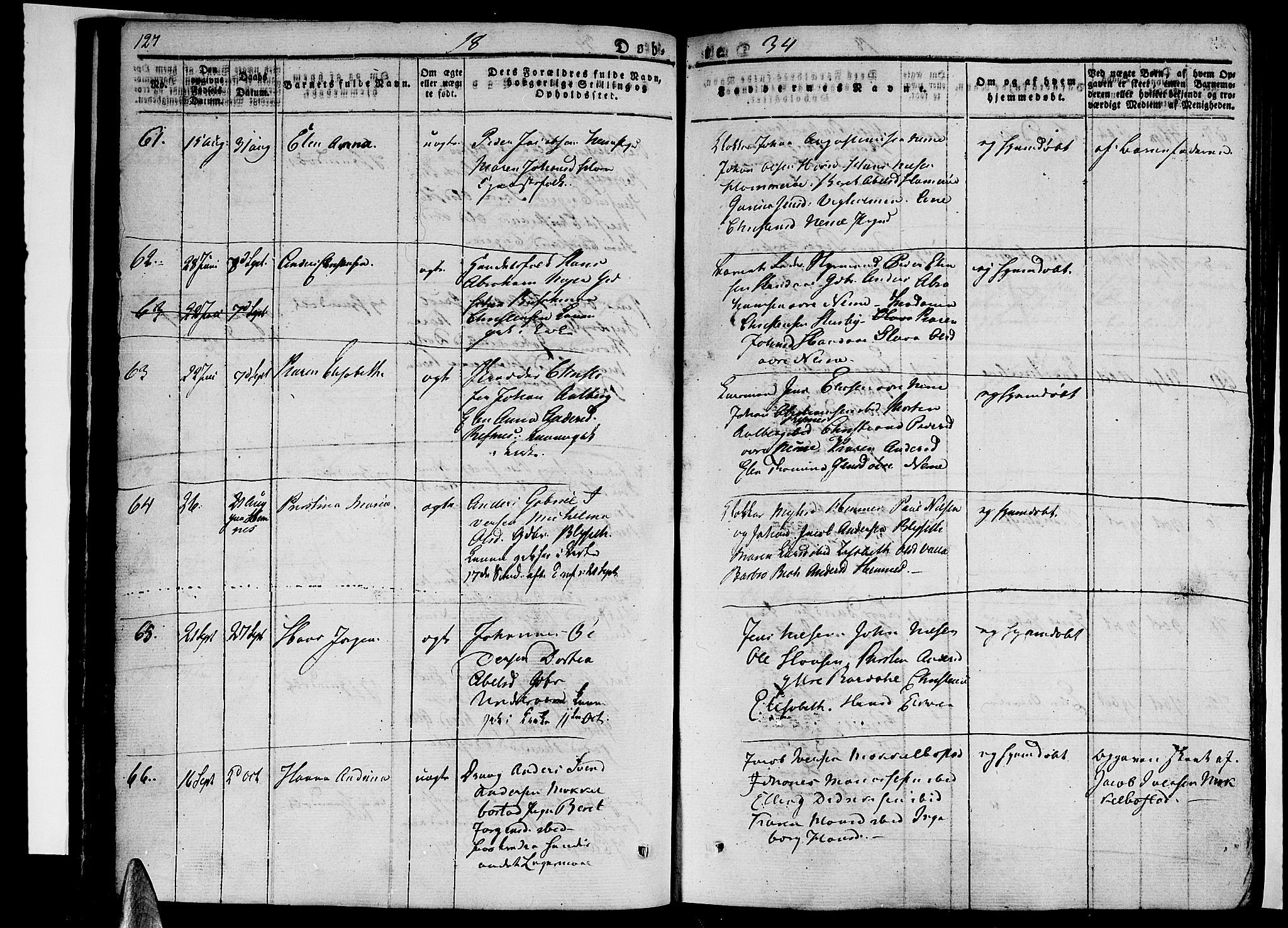 Ministerialprotokoller, klokkerbøker og fødselsregistre - Nordland, SAT/A-1459/838/L0548: Parish register (official) no. 838A06, 1829-1839, p. 127-128