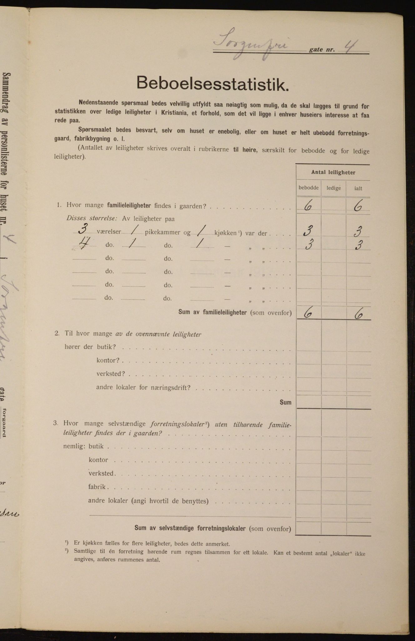 OBA, Municipal Census 1912 for Kristiania, 1912, p. 100103