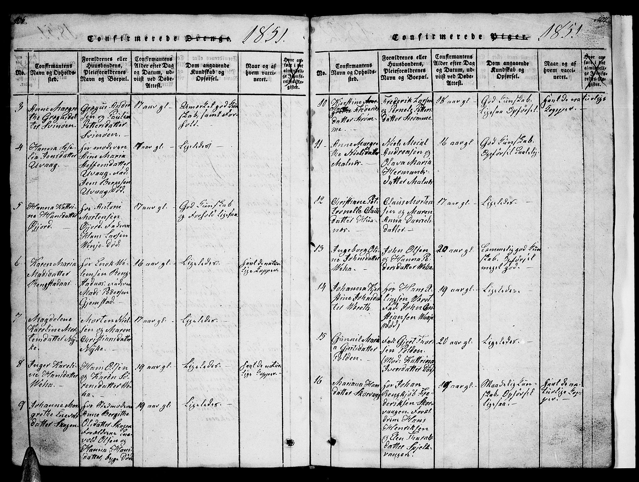 Ministerialprotokoller, klokkerbøker og fødselsregistre - Nordland, AV/SAT-A-1459/891/L1312: Parish register (copy) no. 891C01, 1820-1856, p. 506-507