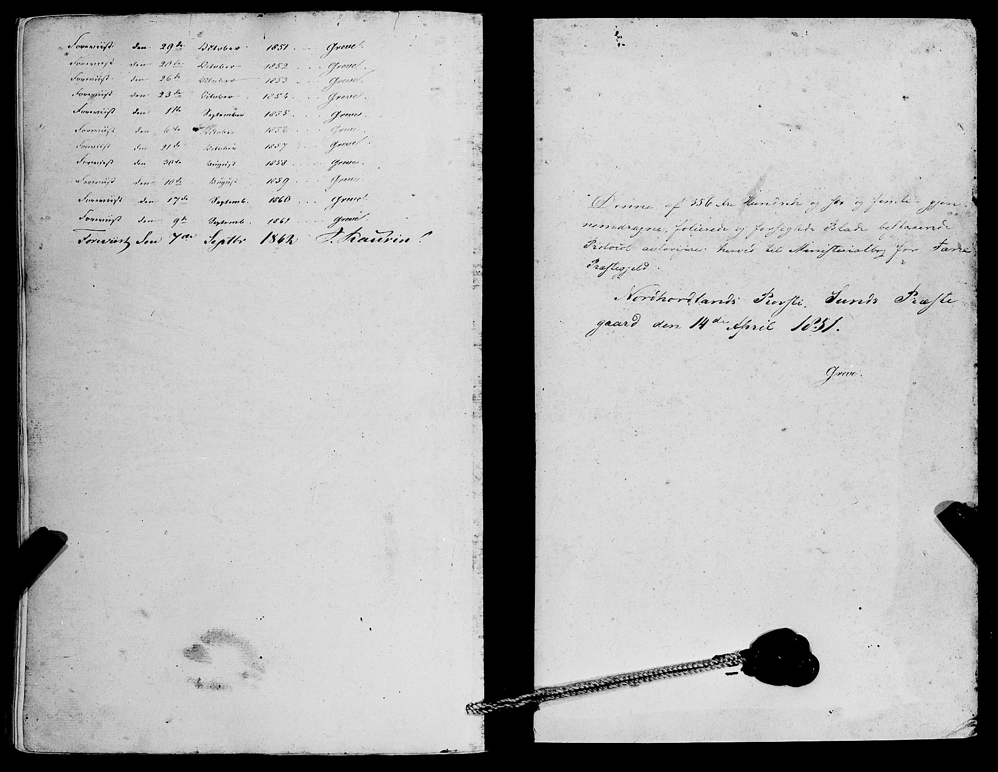Fana Sokneprestembete, SAB/A-75101/H/Haa/Haaa/L0011: Parish register (official) no. A 11, 1851-1862, p. 347