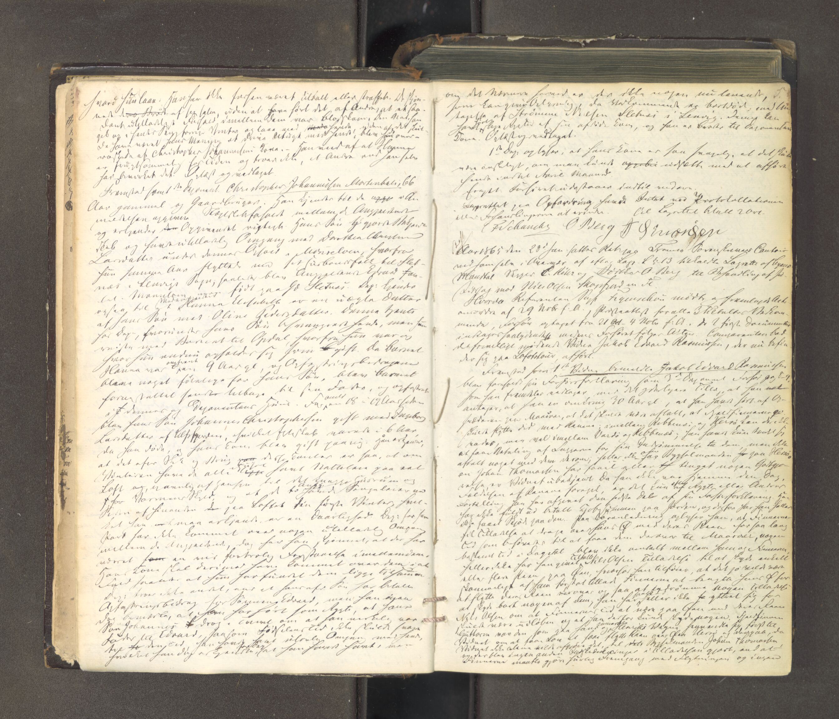 Tromsø sorenskriveri 1855-, AV/SATØ-S-0050/F/Fe/L0127: Ekstrarettsprotokoll med register, 1864-1870, p. 4b-5a