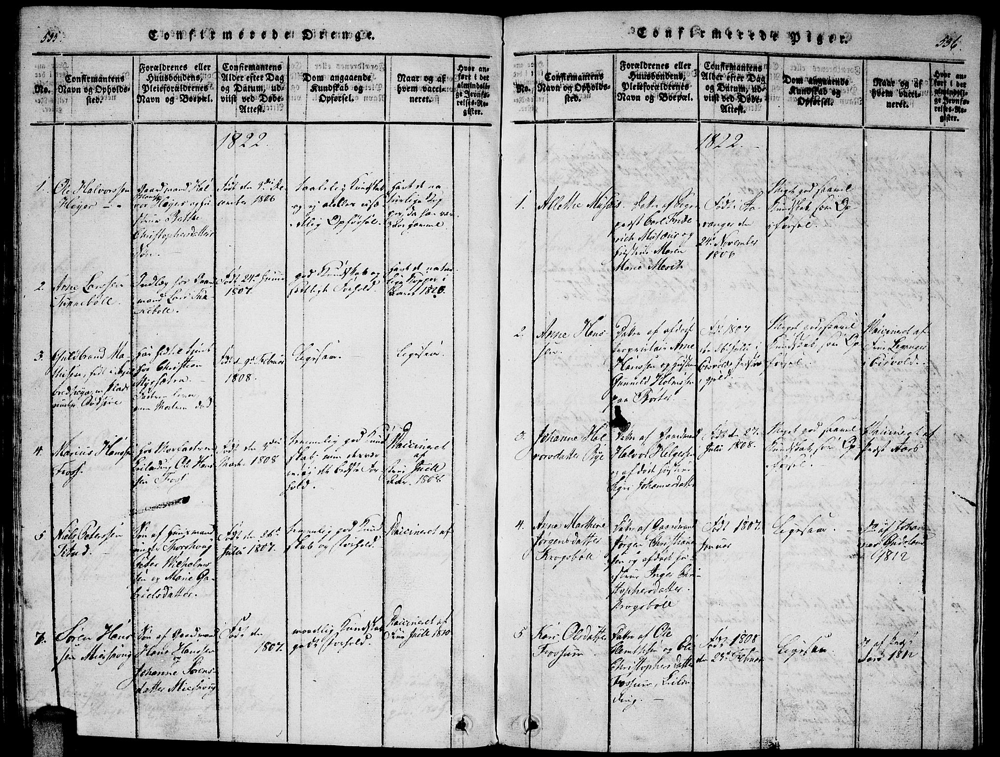Enebakk prestekontor Kirkebøker, SAO/A-10171c/F/Fa/L0005: Parish register (official) no. I 5, 1790-1825, p. 535-536