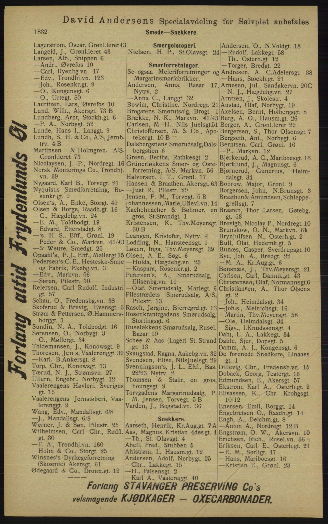 Kristiania/Oslo adressebok, PUBL/-, 1913, p. 1788