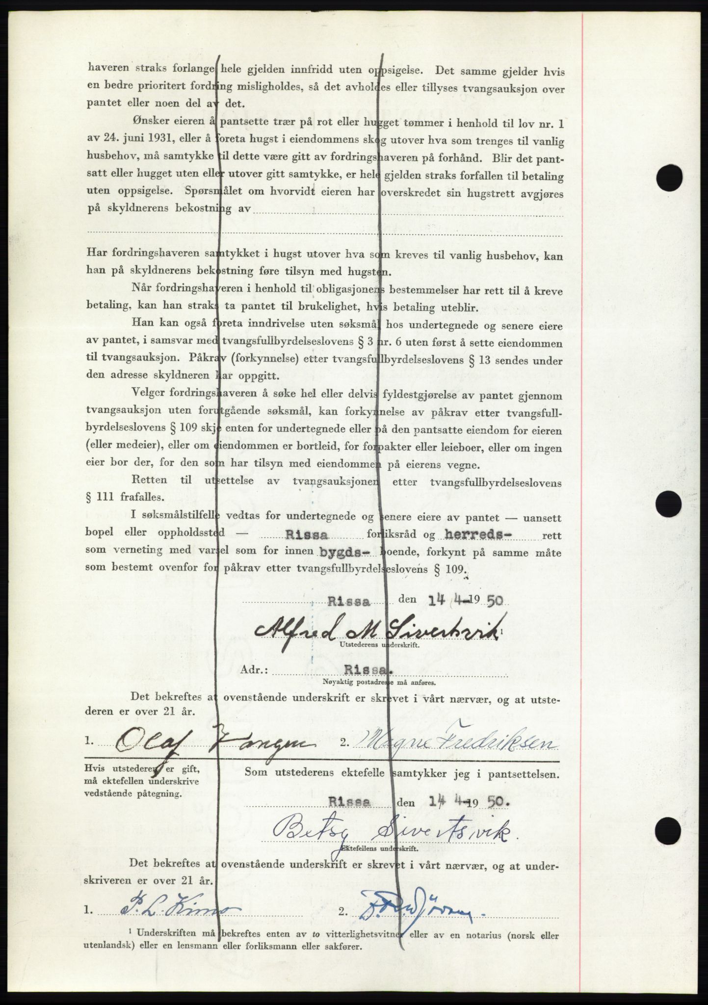 Fosen sorenskriveri, AV/SAT-A-1107/1/2/2C: Mortgage book no. B, 1948-1950, Diary no: : 824/1950