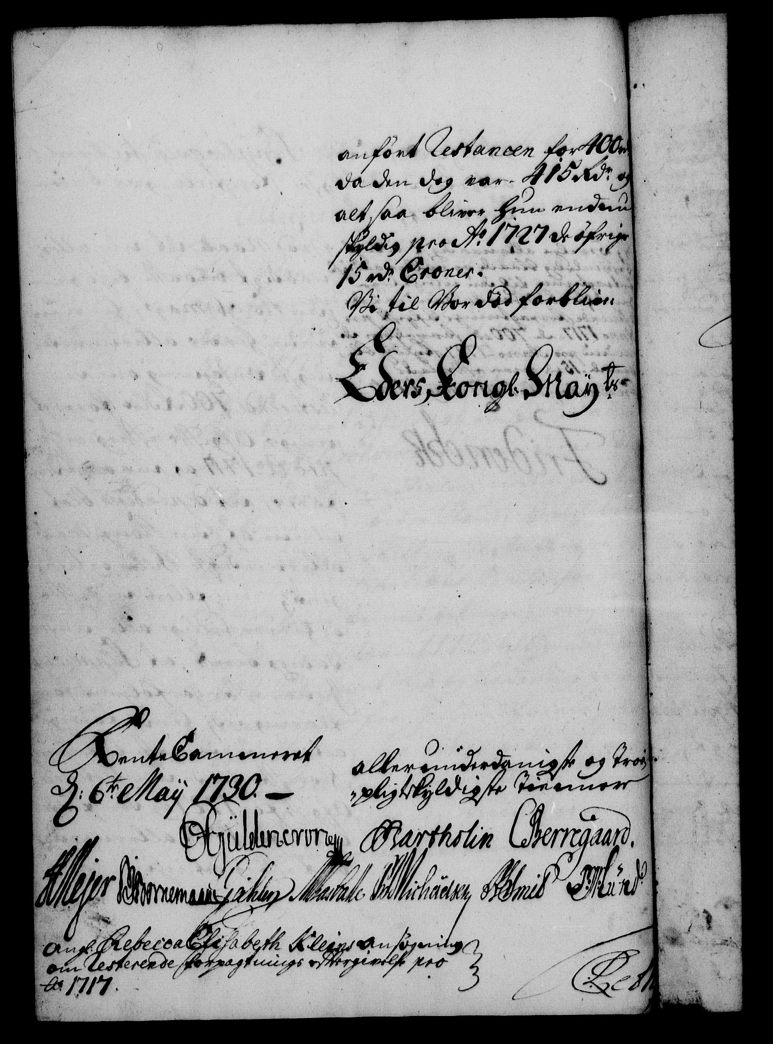 Rentekammeret, Kammerkanselliet, AV/RA-EA-3111/G/Gf/Gfa/L0013: Norsk relasjons- og resolusjonsprotokoll (merket RK 52.13), 1730, p. 357