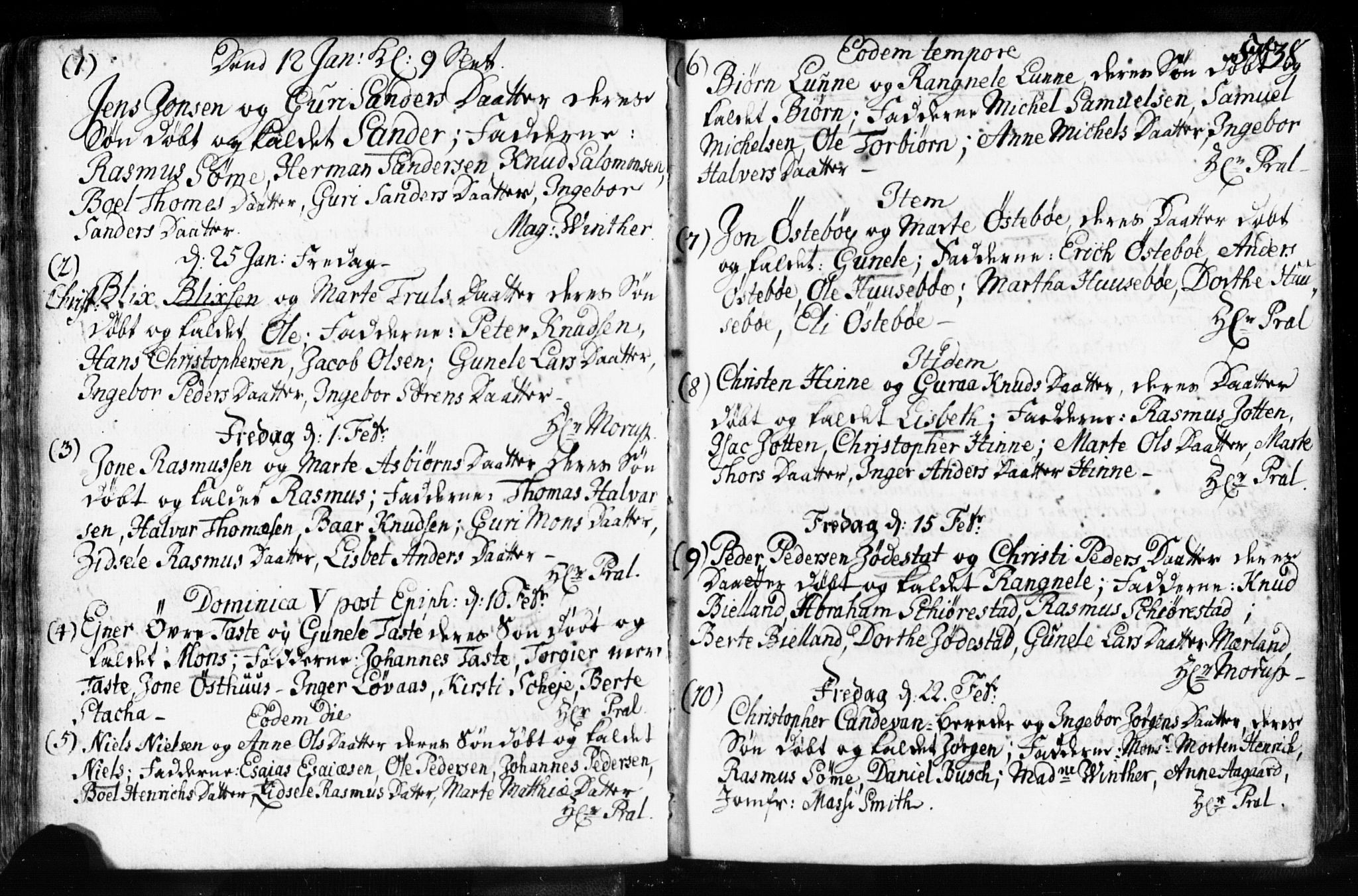 Domkirken sokneprestkontor, SAST/A-101812/001/30/30BB/L0003: Parish register (copy) no. B 3, 1733-1751, p. 38