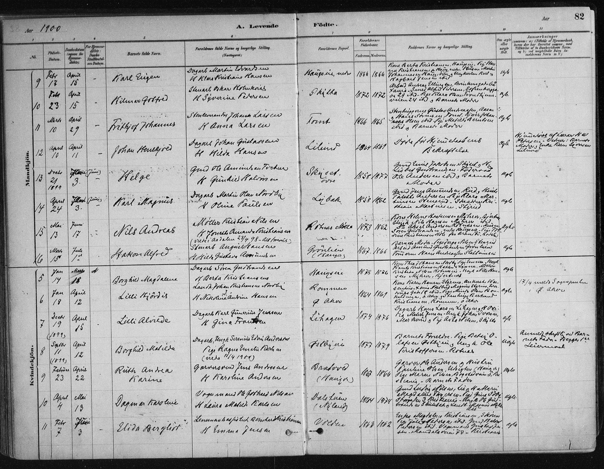 Nittedal prestekontor Kirkebøker, AV/SAO-A-10365a/F/Fa/L0007: Parish register (official) no. I 7, 1879-1901, p. 82