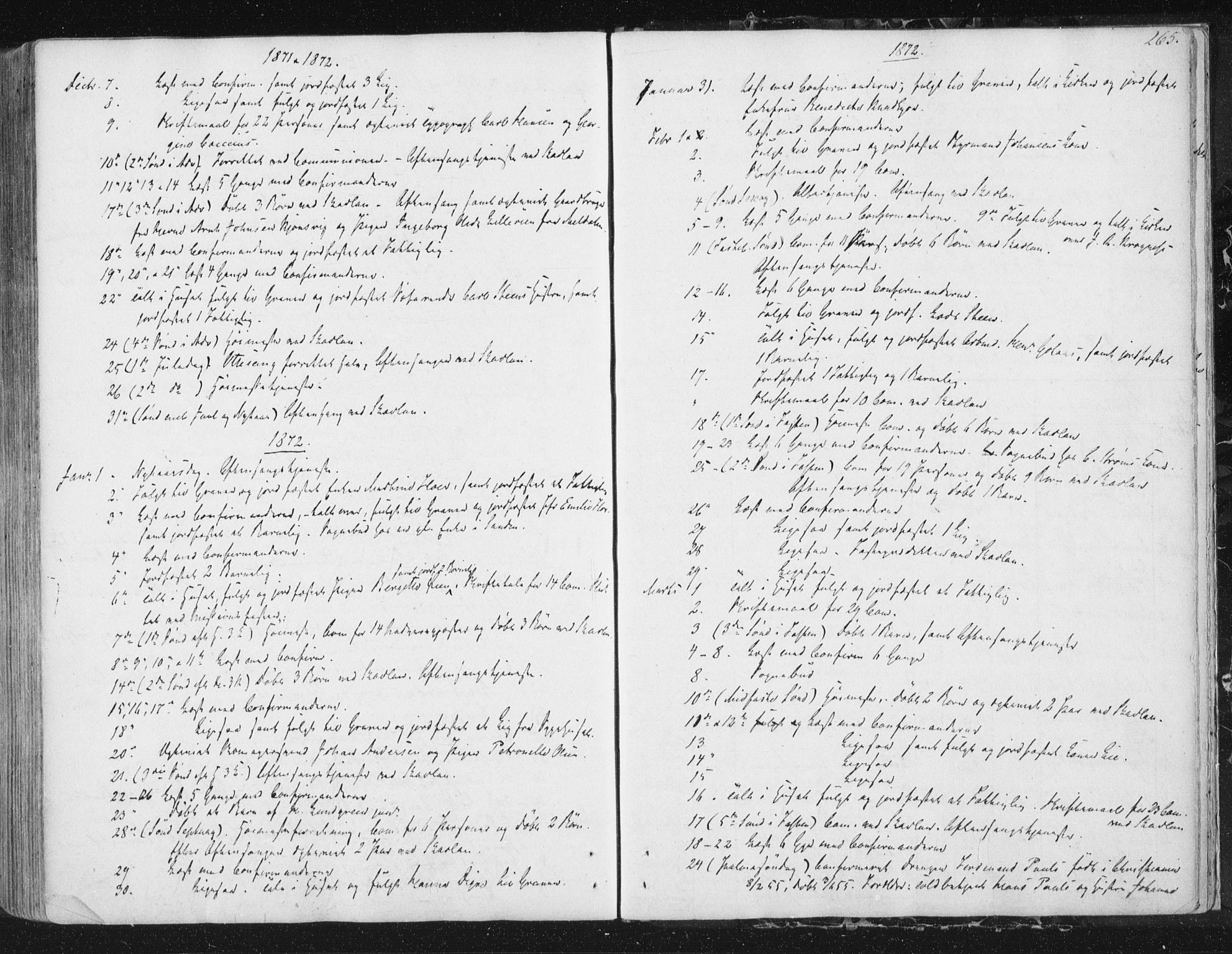 Ministerialprotokoller, klokkerbøker og fødselsregistre - Sør-Trøndelag, SAT/A-1456/602/L0127: Curate's parish register no. 602B01, 1821-1875, p. 265