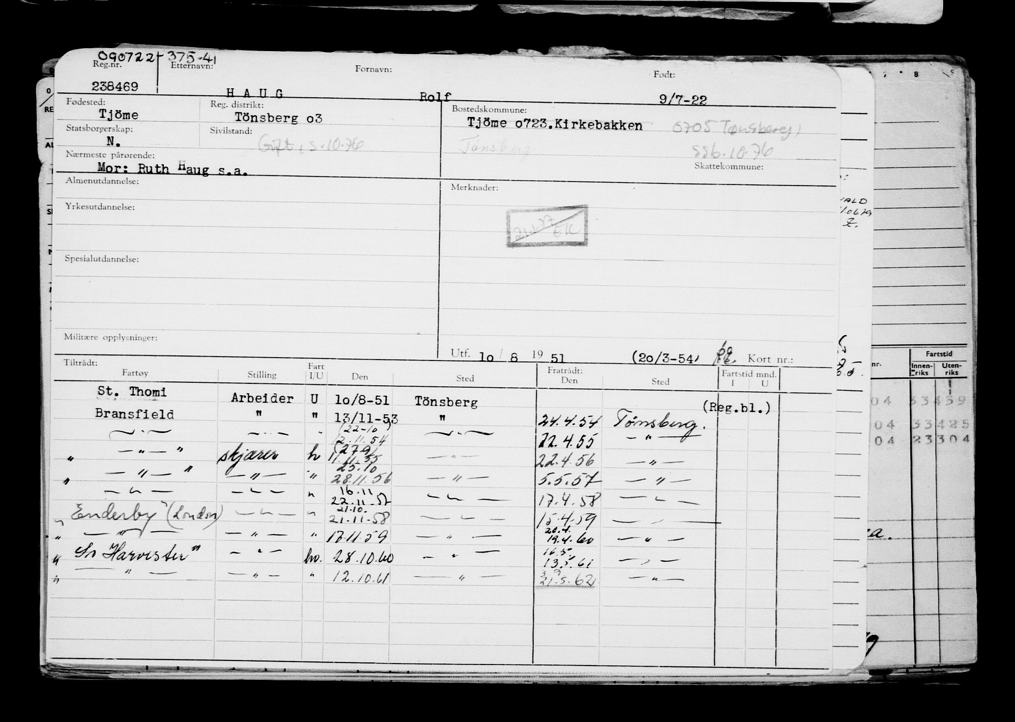 Direktoratet for sjømenn, AV/RA-S-3545/G/Gb/L0208: Hovedkort, 1922, p. 369