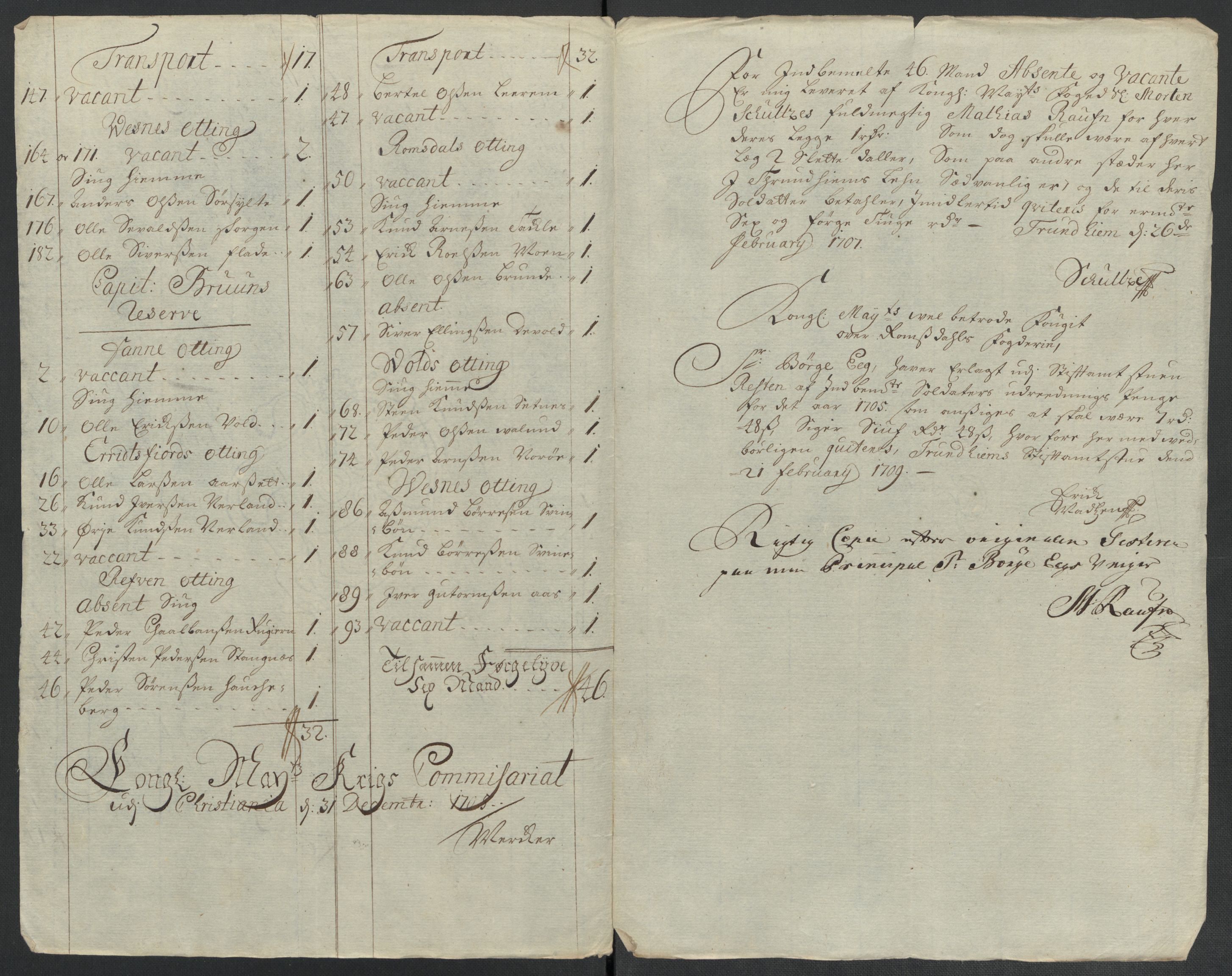 Rentekammeret inntil 1814, Reviderte regnskaper, Fogderegnskap, RA/EA-4092/R55/L3658: Fogderegnskap Romsdal, 1707-1708, p. 308