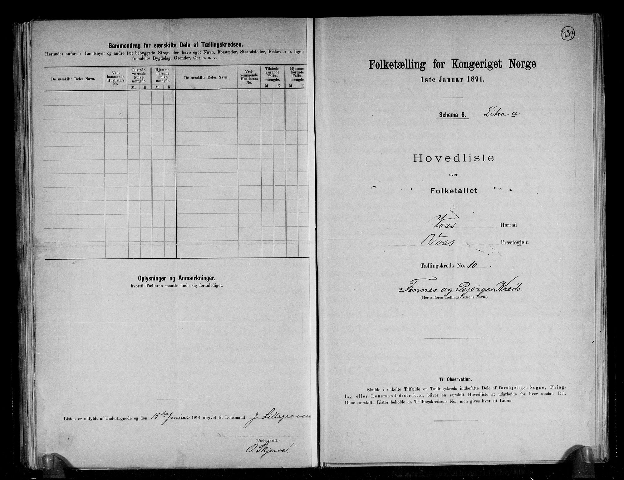 RA, 1891 census for 1235 Voss, 1891, p. 26