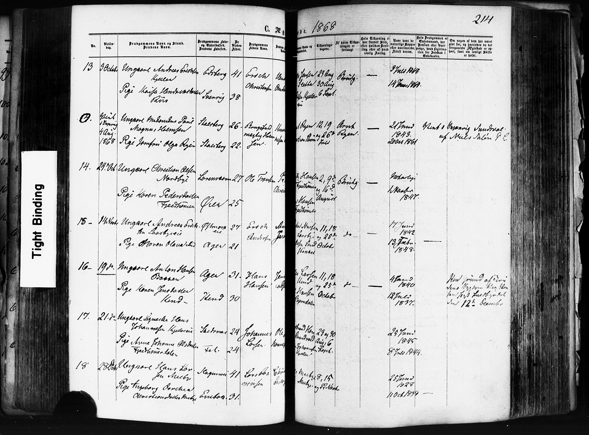 Skedsmo prestekontor Kirkebøker, AV/SAO-A-10033a/F/Fa/L0011: Parish register (official) no. I 11, 1866-1876, p. 214