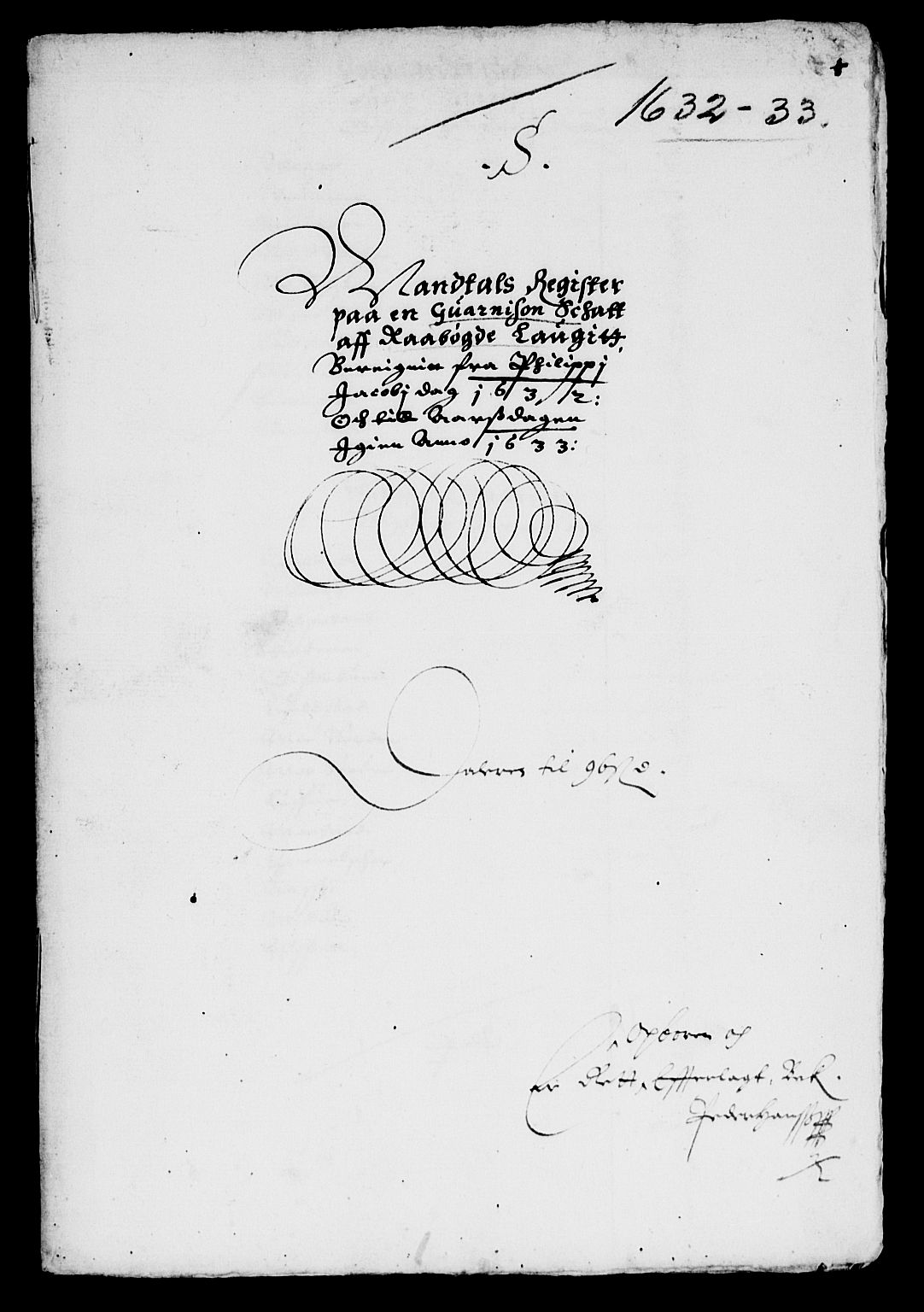 Rentekammeret inntil 1814, Reviderte regnskaper, Lensregnskaper, AV/RA-EA-5023/R/Rb/Rbq/L0022: Nedenes len. Mandals len. Råbyggelag., 1632-1634