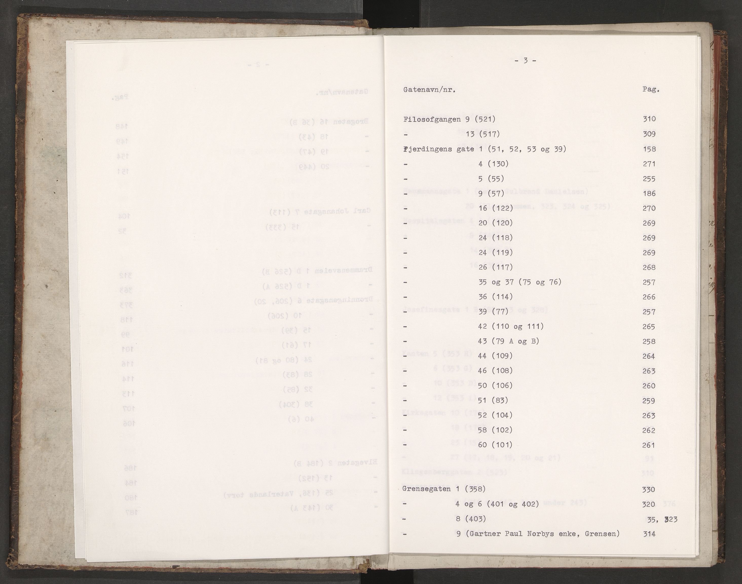 Norges brannkasse, branntakster Oslo, AV/SAO-A-11402/F/Fa/L0003: Branntakstprotokoll, 1807