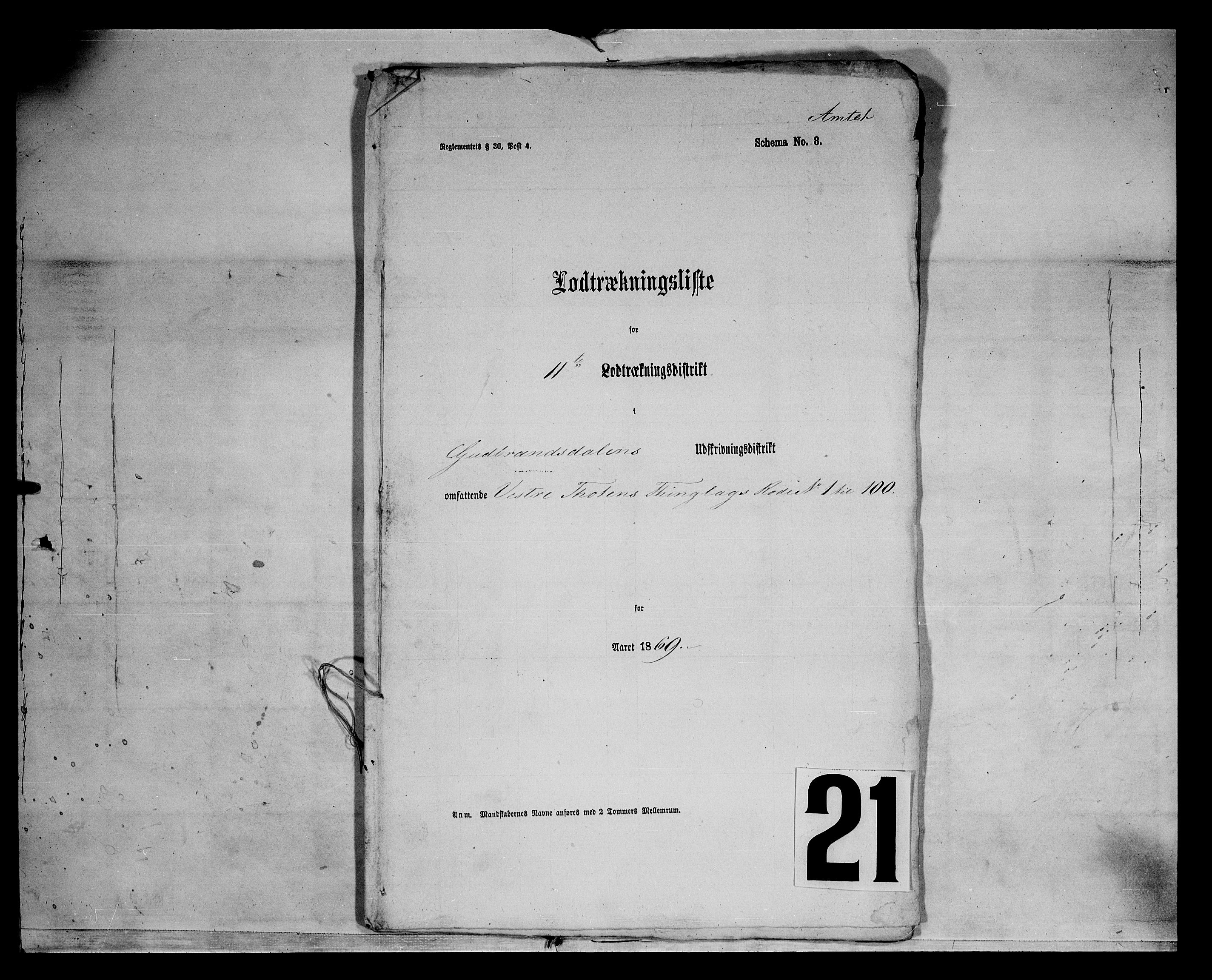 Fylkesmannen i Oppland, AV/SAH-FYO-002/1/K/Kg/L1167: Søndre og Nordre Land, Vestre Toten, 1860-1879, p. 7804