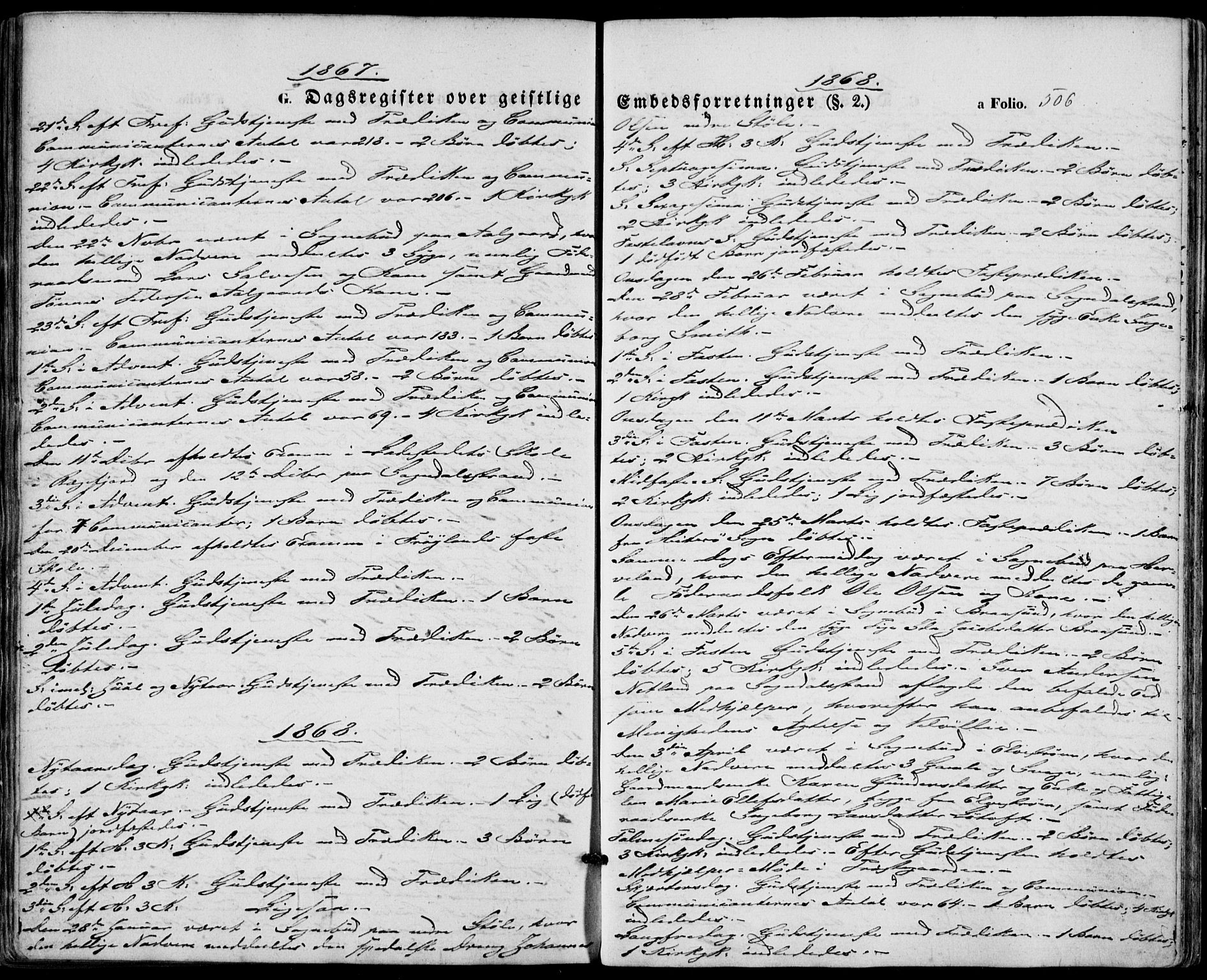 Sokndal sokneprestkontor, AV/SAST-A-101808: Parish register (official) no. A 9, 1857-1874, p. 506