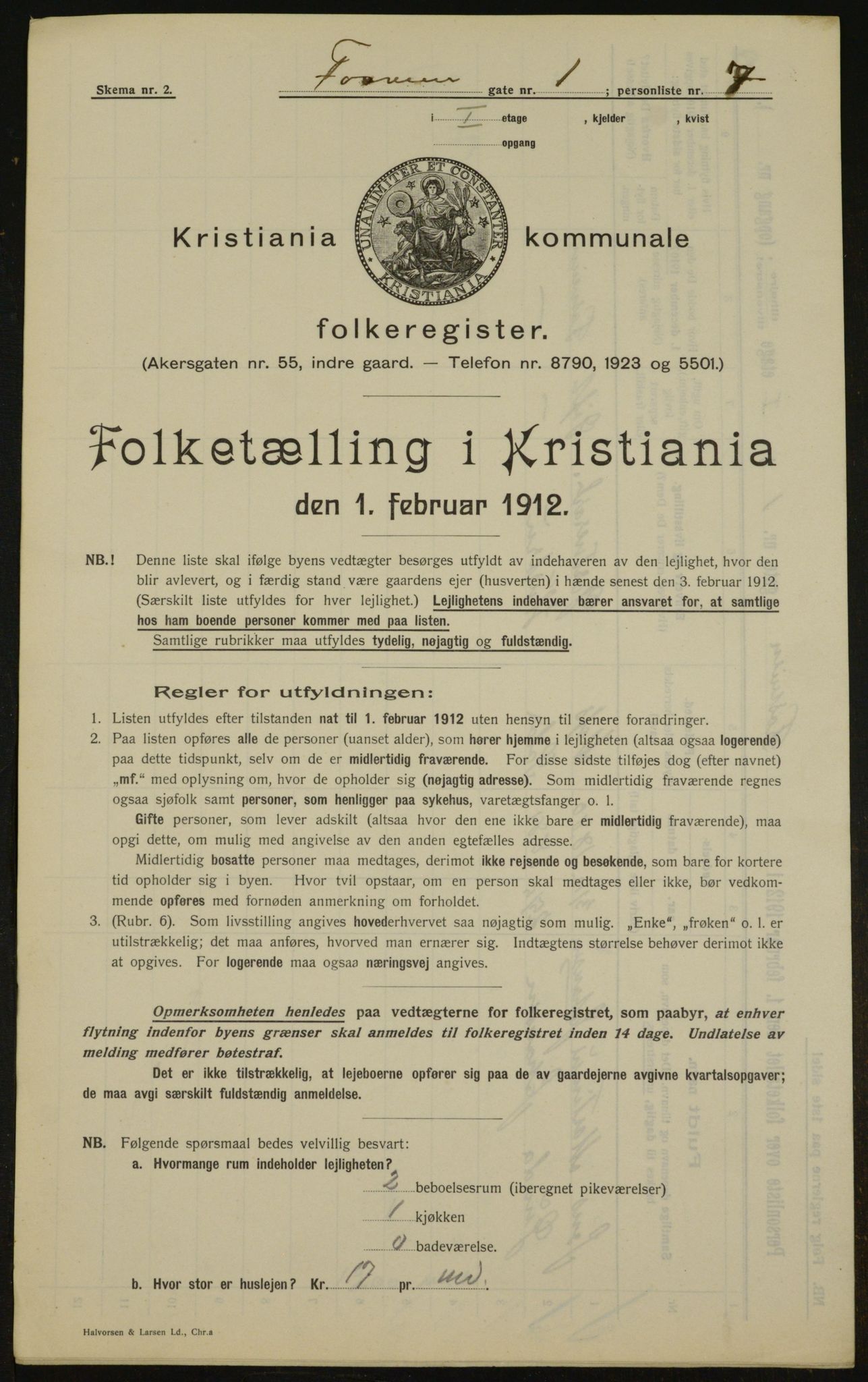 OBA, Municipal Census 1912 for Kristiania, 1912, p. 24679