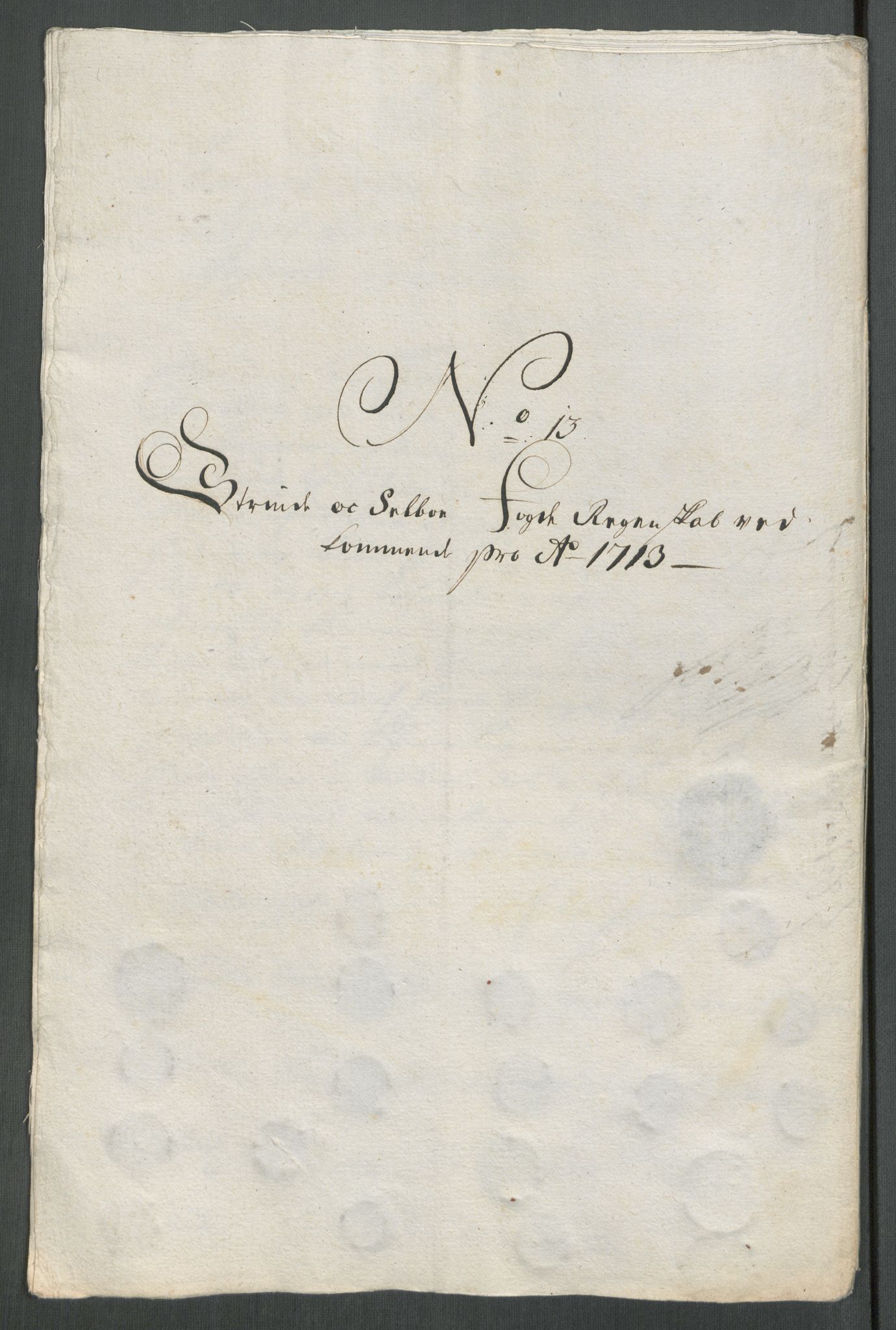 Rentekammeret inntil 1814, Reviderte regnskaper, Fogderegnskap, AV/RA-EA-4092/R61/L4113: Fogderegnskap Strinda og Selbu, 1712-1713, p. 418