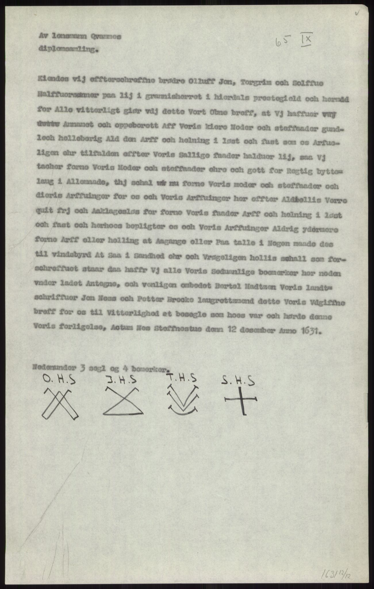 Samlinger til kildeutgivelse, Diplomavskriftsamlingen, AV/RA-EA-4053/H/Ha, p. 1929