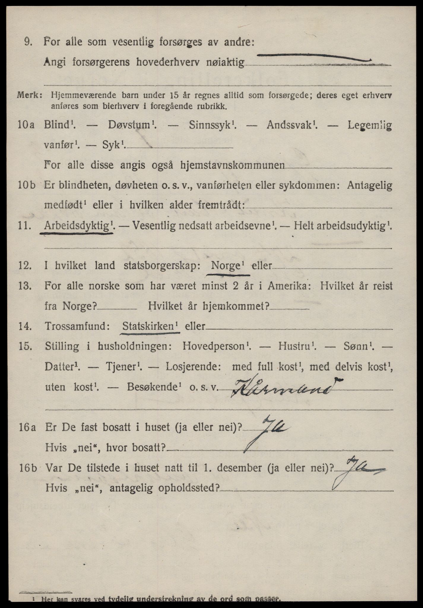 SAT, 1920 census for Gjemnes, 1920, p. 1581