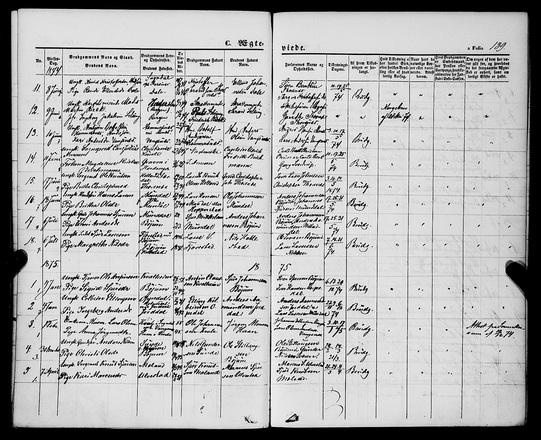 Balestrand sokneprestembete, AV/SAB-A-79601/H/Haa/Haaa/L0003: Parish register (official) no. A 3, 1867-1878, p. 139