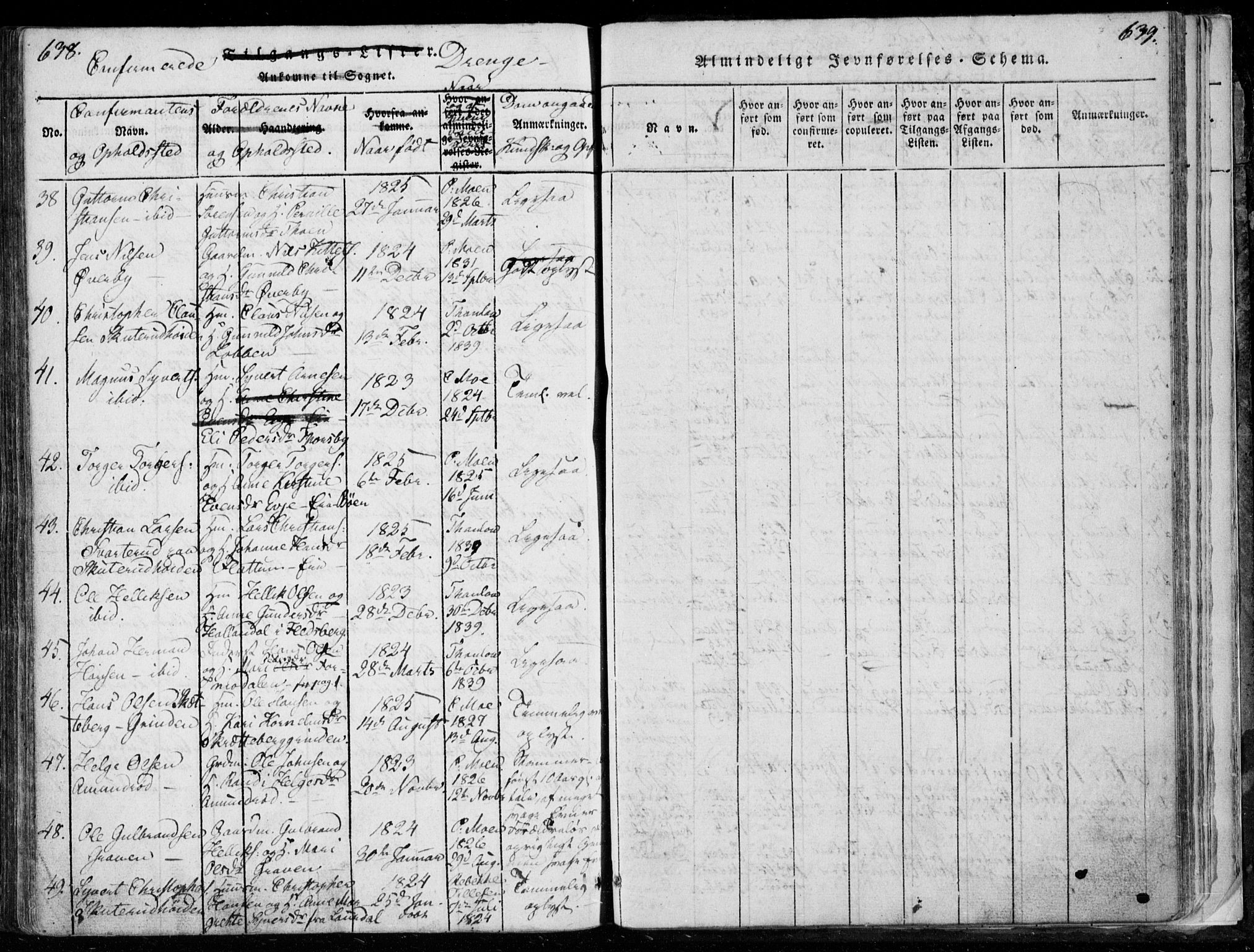 Modum kirkebøker, AV/SAKO-A-234/F/Fa/L0006: Parish register (official) no. 6, 1832-1841, p. 638-639