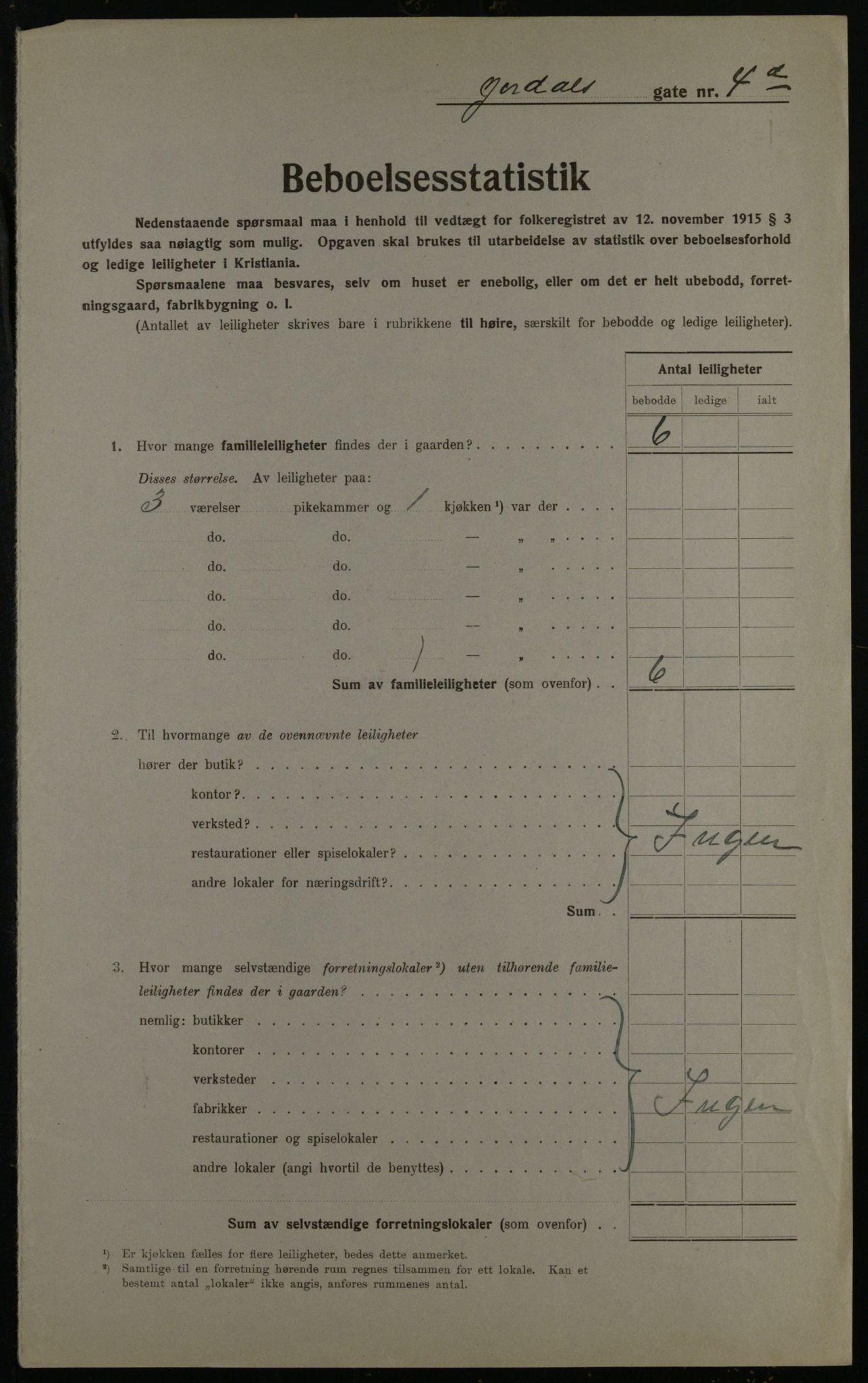 OBA, Municipal Census 1923 for Kristiania, 1923, p. 53138