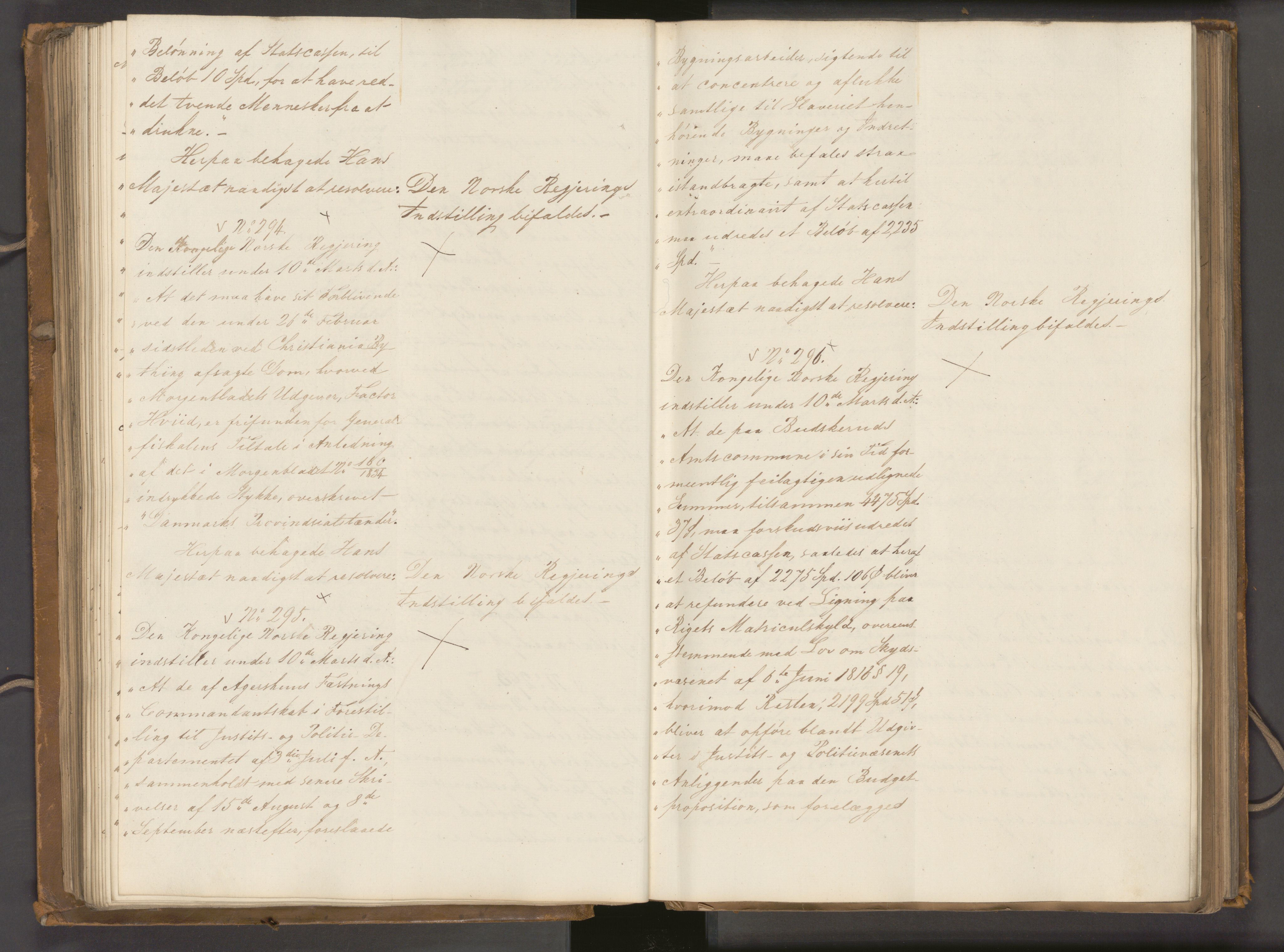 Statsrådssekretariatet, AV/RA-S-1001/A/Ab/L0040: Kgl. res. nr. 1-568, 1. halvår, 1835